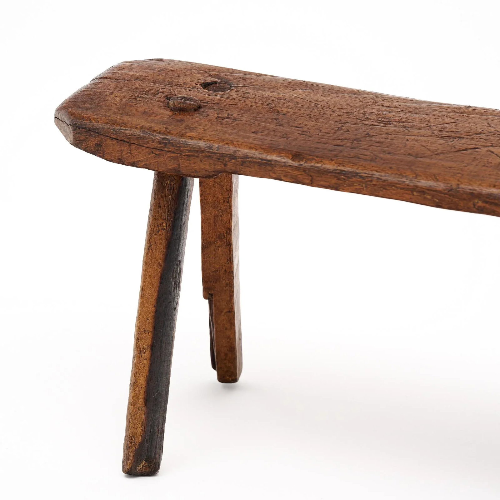 Italian Arte Povera Antique Stool - 8