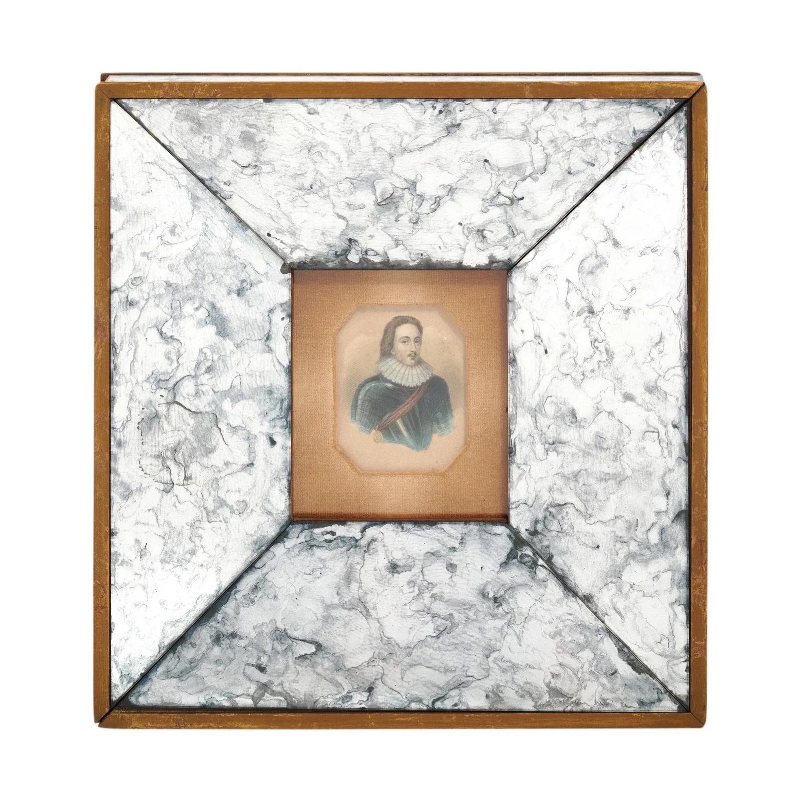 Set of Mid-Century French Paintings and Mirrored Frames - 2