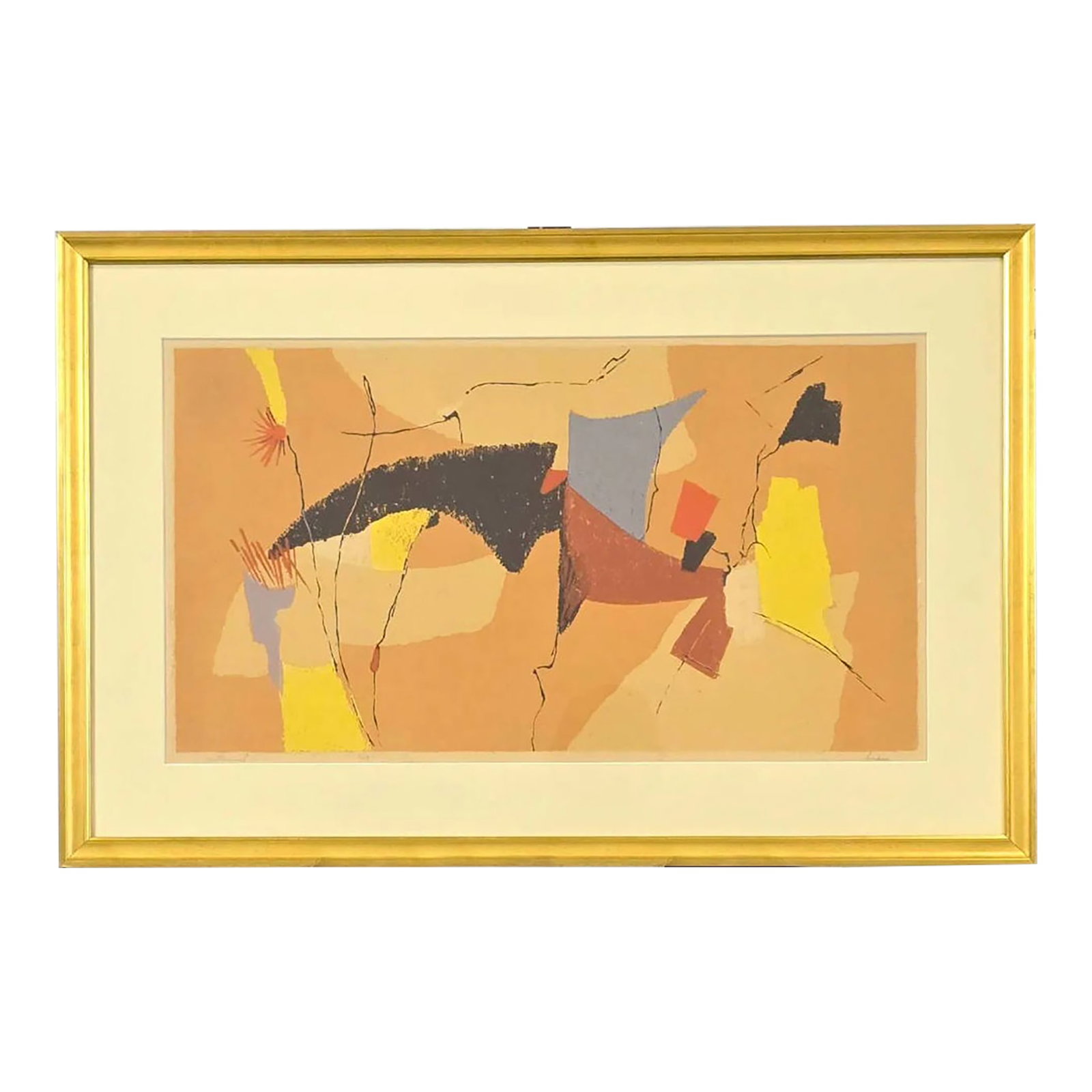Philip Hicken, Abstract Serigraph, Signed and Numbered 2/19, C. 1970's: Philip Burnham Hicken (June 27, 1910 - 1985) was an American painter, printmaker, and educator renowned for his mastery of color and significant contributions to modern silkscreen printing. This is a 