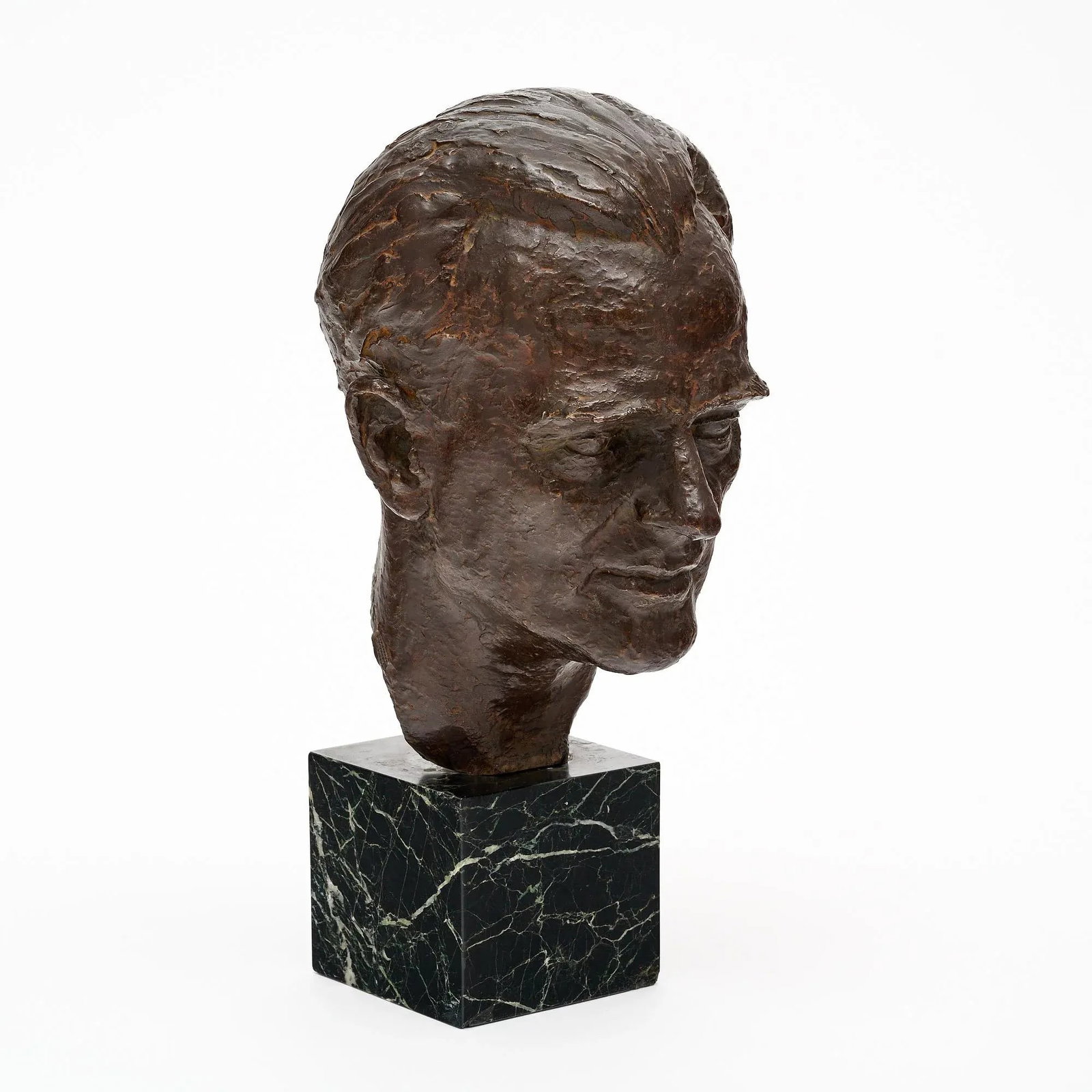 Art Deco Period French Bronze Bust - 2