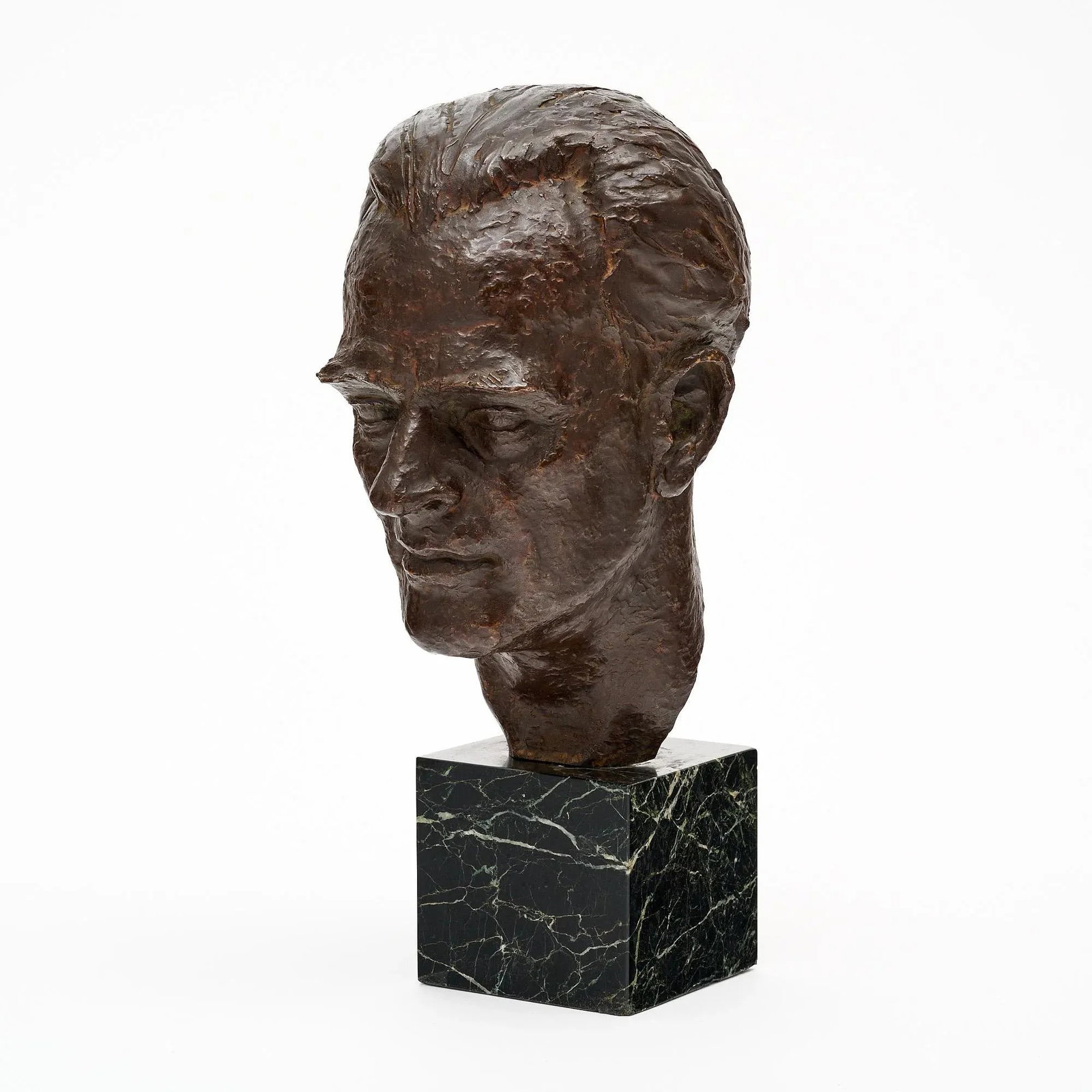 Art Deco Period French Bronze Bust - 3