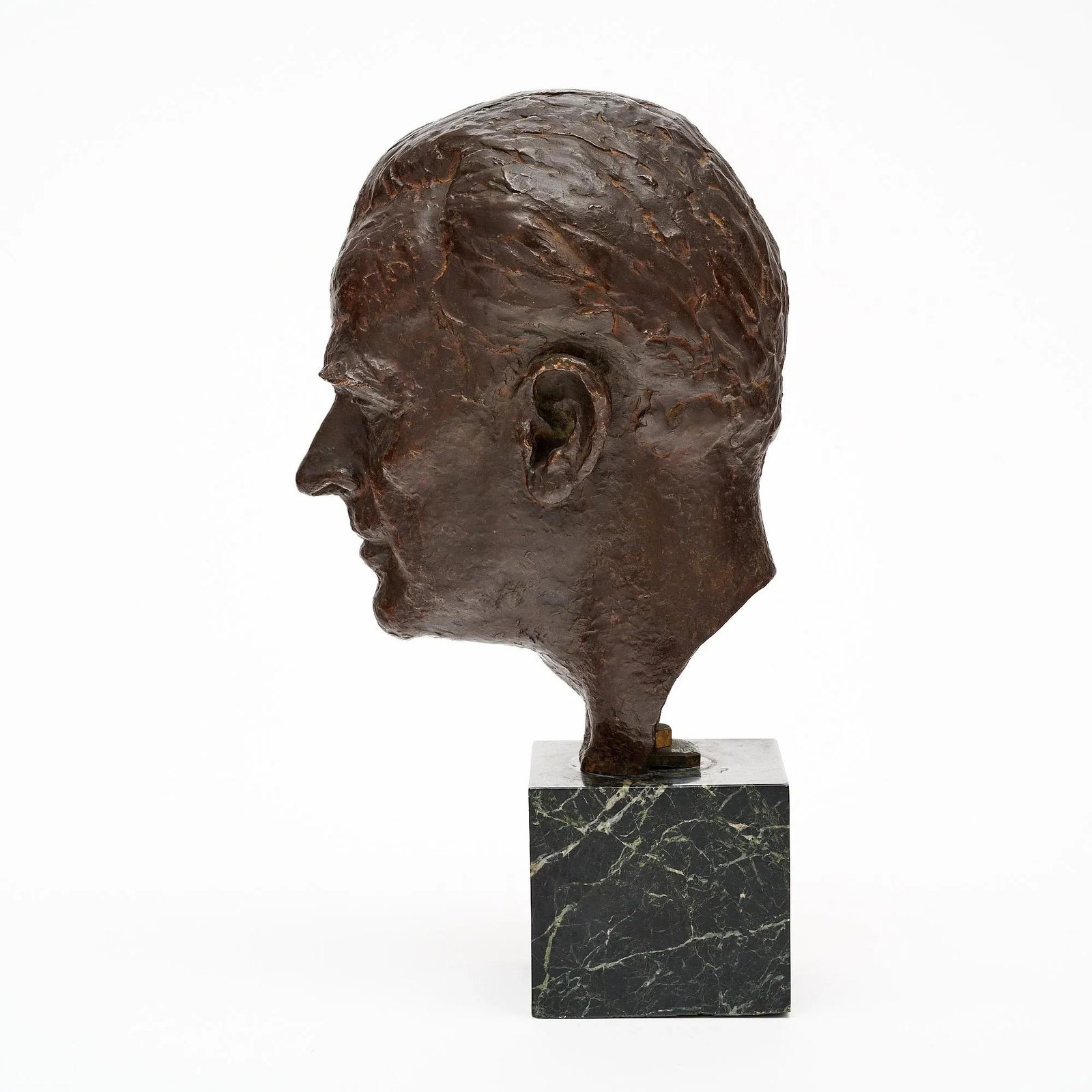 Art Deco Period French Bronze Bust - 4