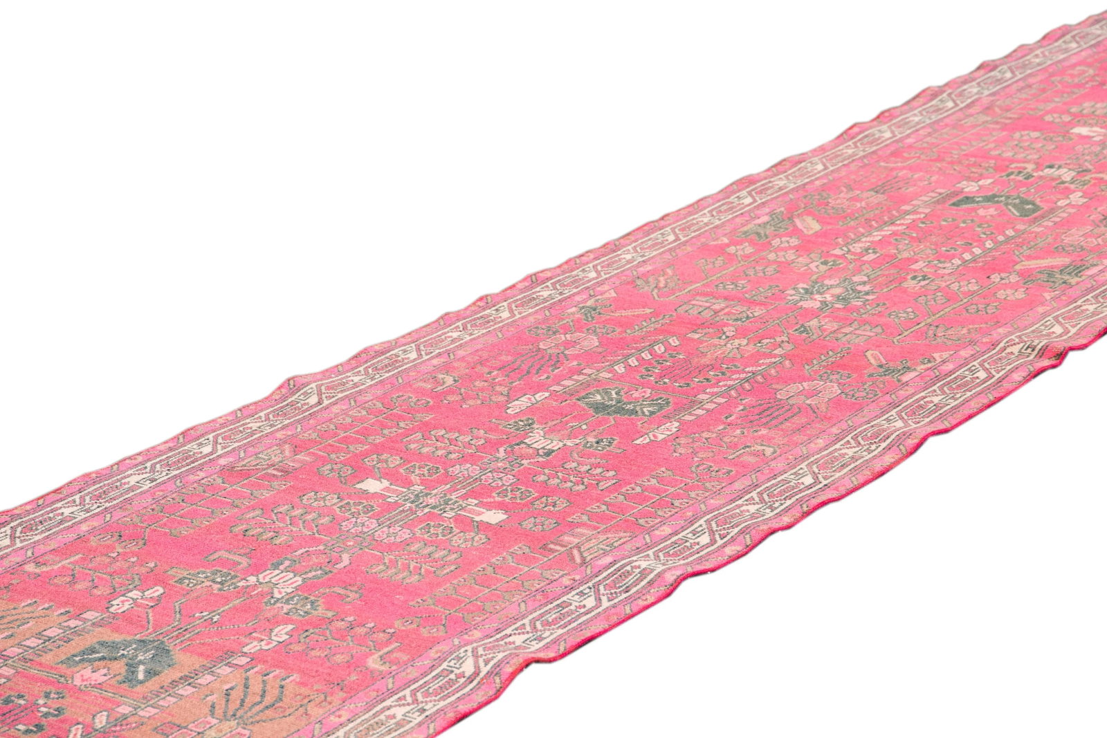 Early-20th Vintage Malayer Wool Runner Rug - 10