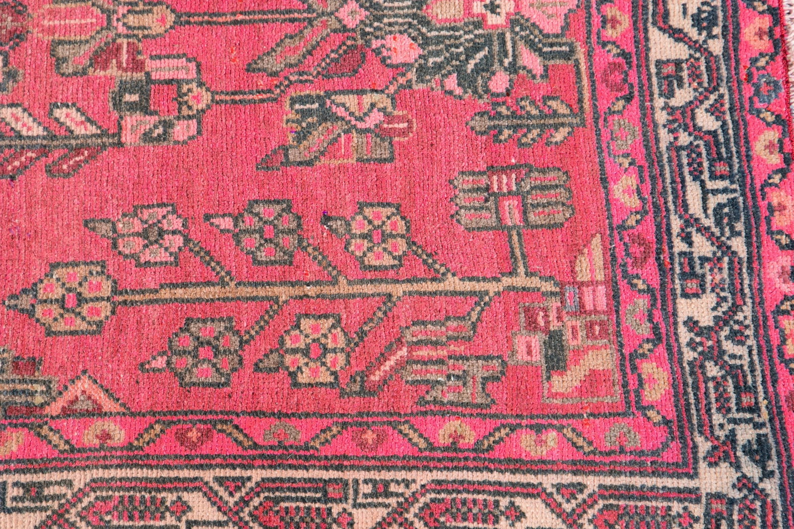 Early-20th Vintage Malayer Wool Runner Rug - 5