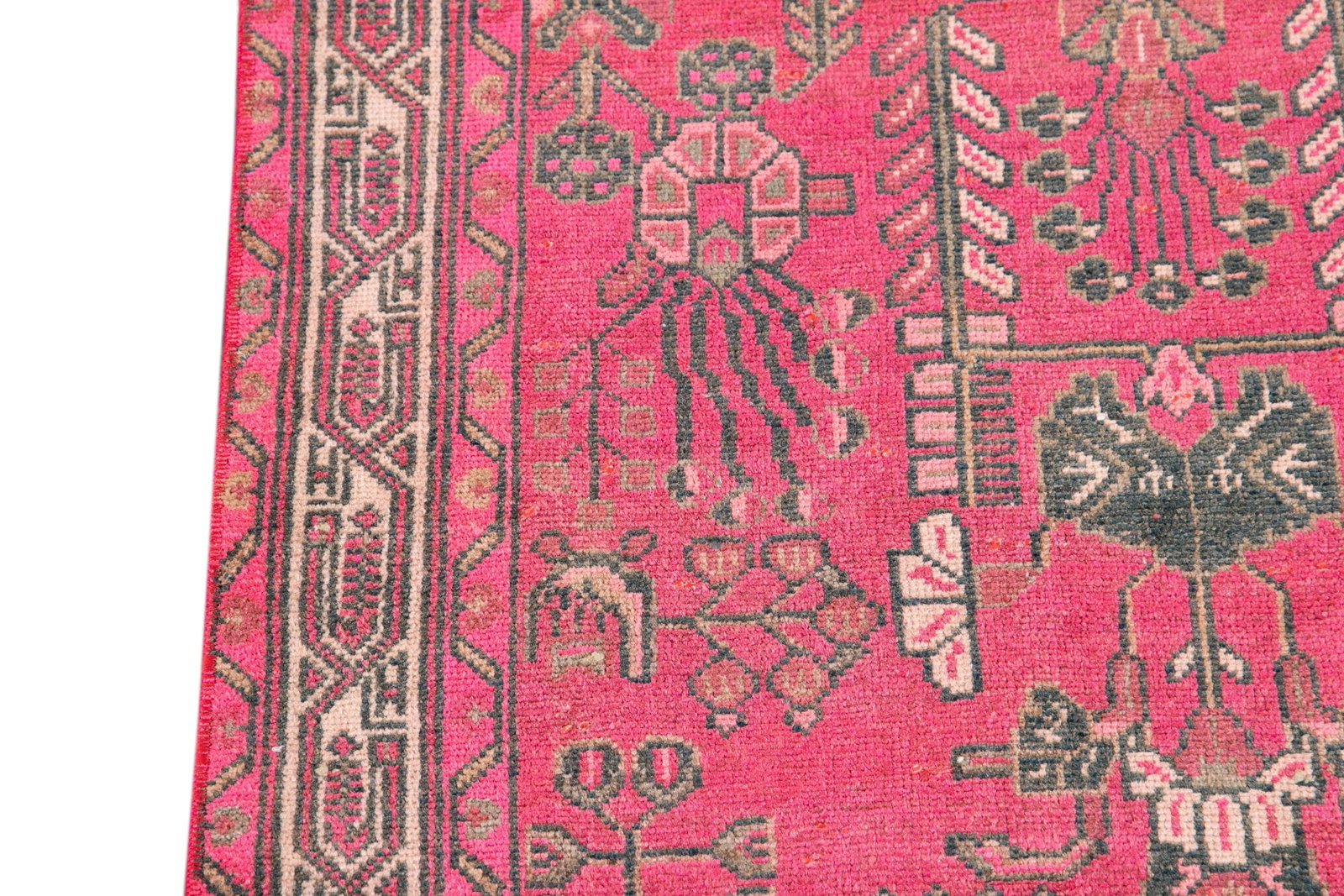 Early-20th Vintage Malayer Wool Runner Rug - 8