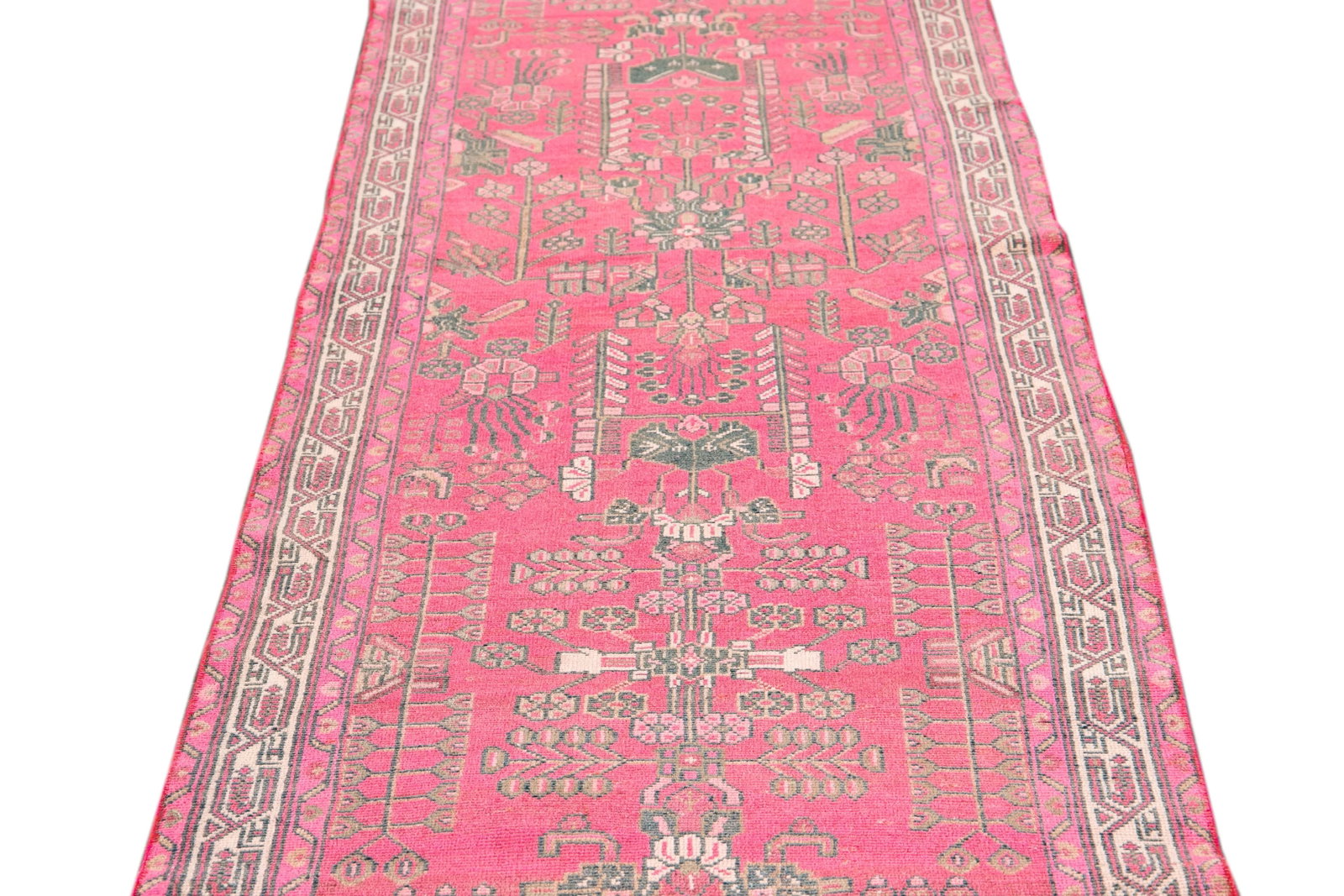 Early-20th Vintage Malayer Wool Runner Rug - 9