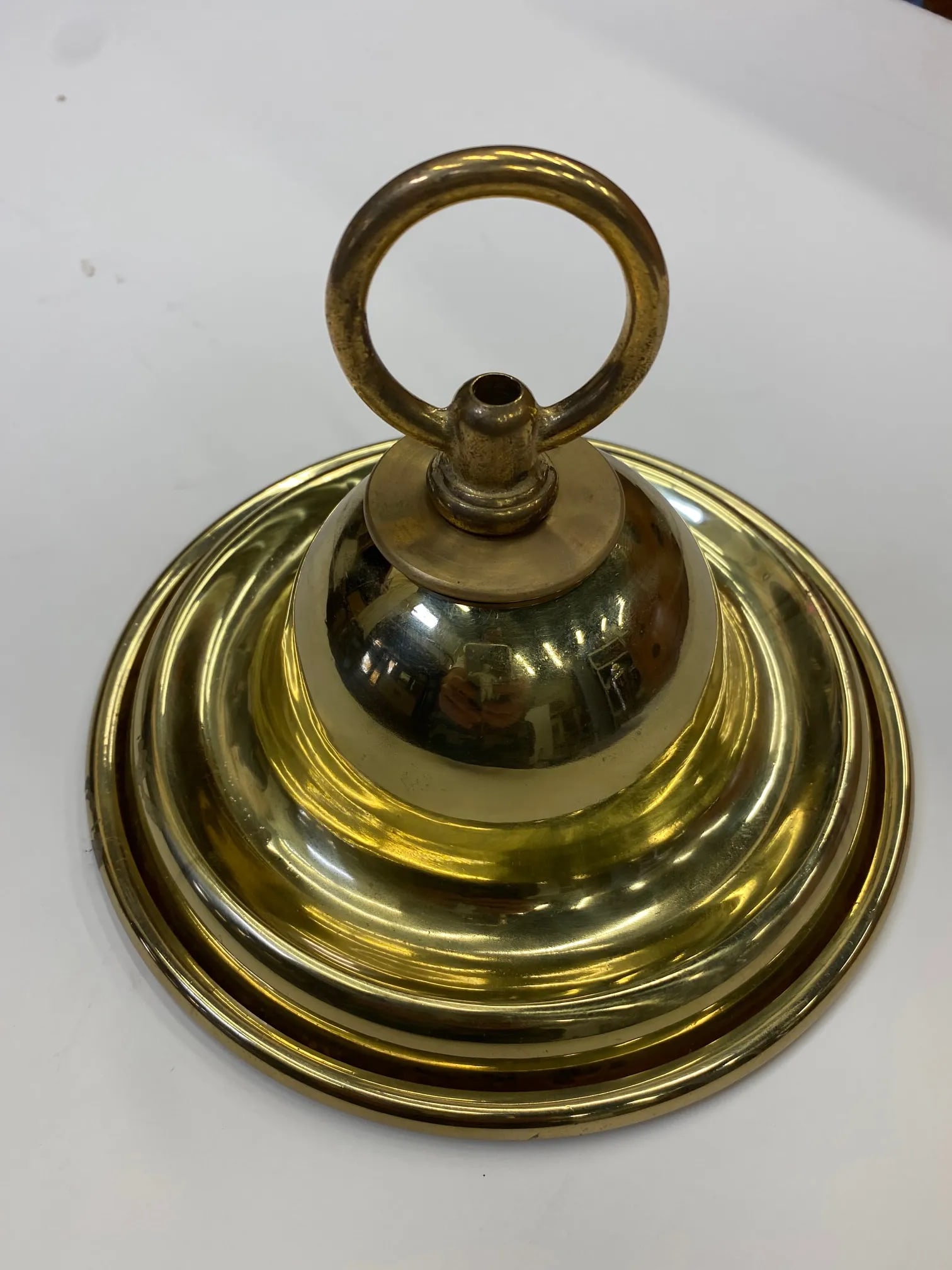 Brass and Ebonized Black Chandelier - 12