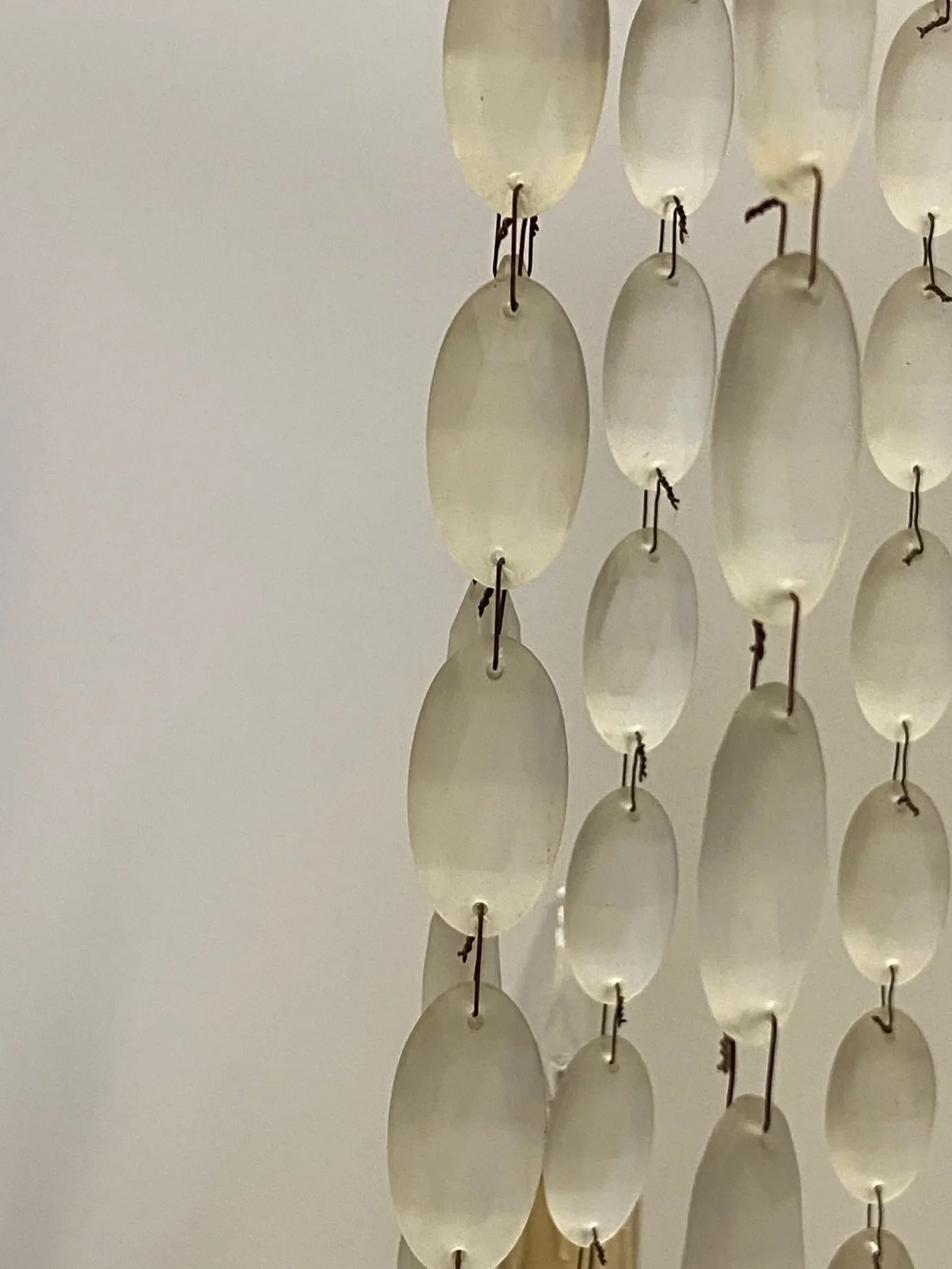 Italian Empire Style Iron and Frosted Glass Chandelier - 8