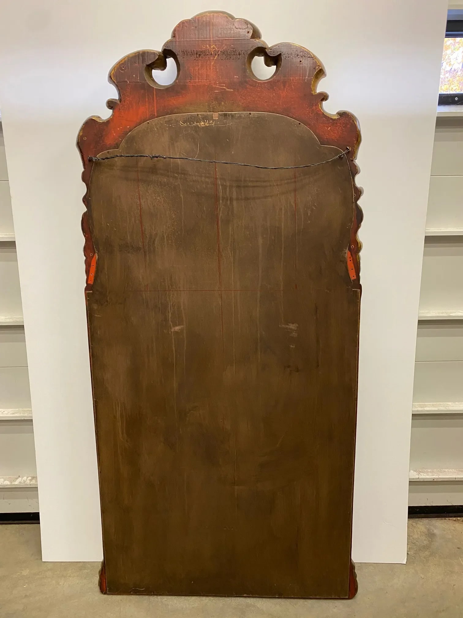 Large Italian Carved Venetian Gold Walnut Mirror - 11