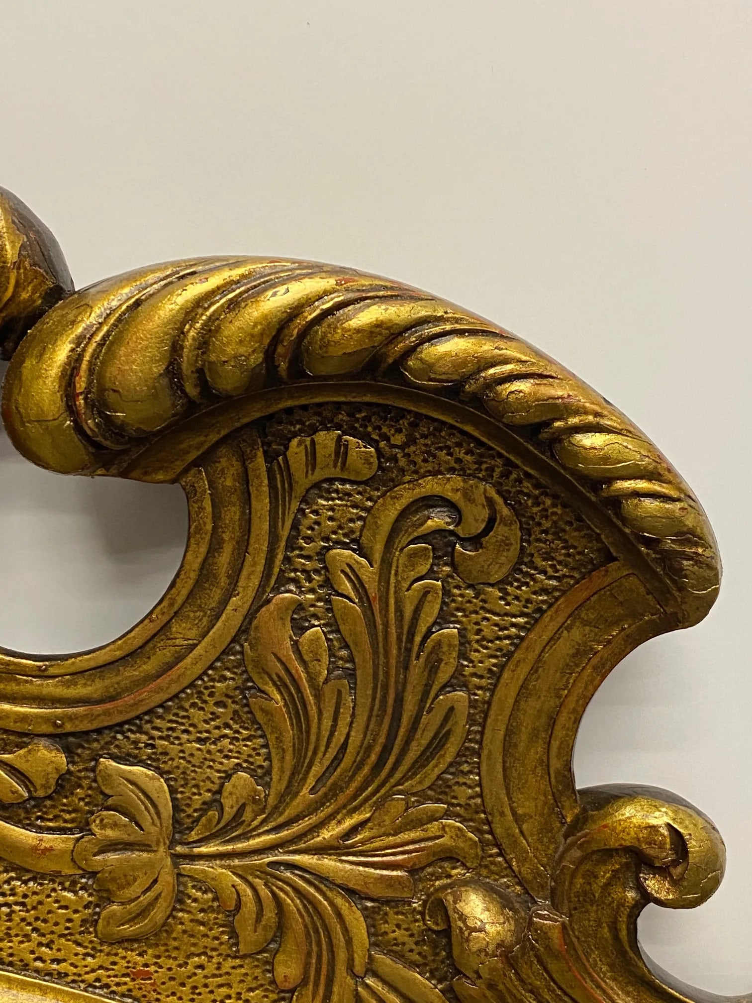 Large Italian Carved Venetian Gold Walnut Mirror - 8