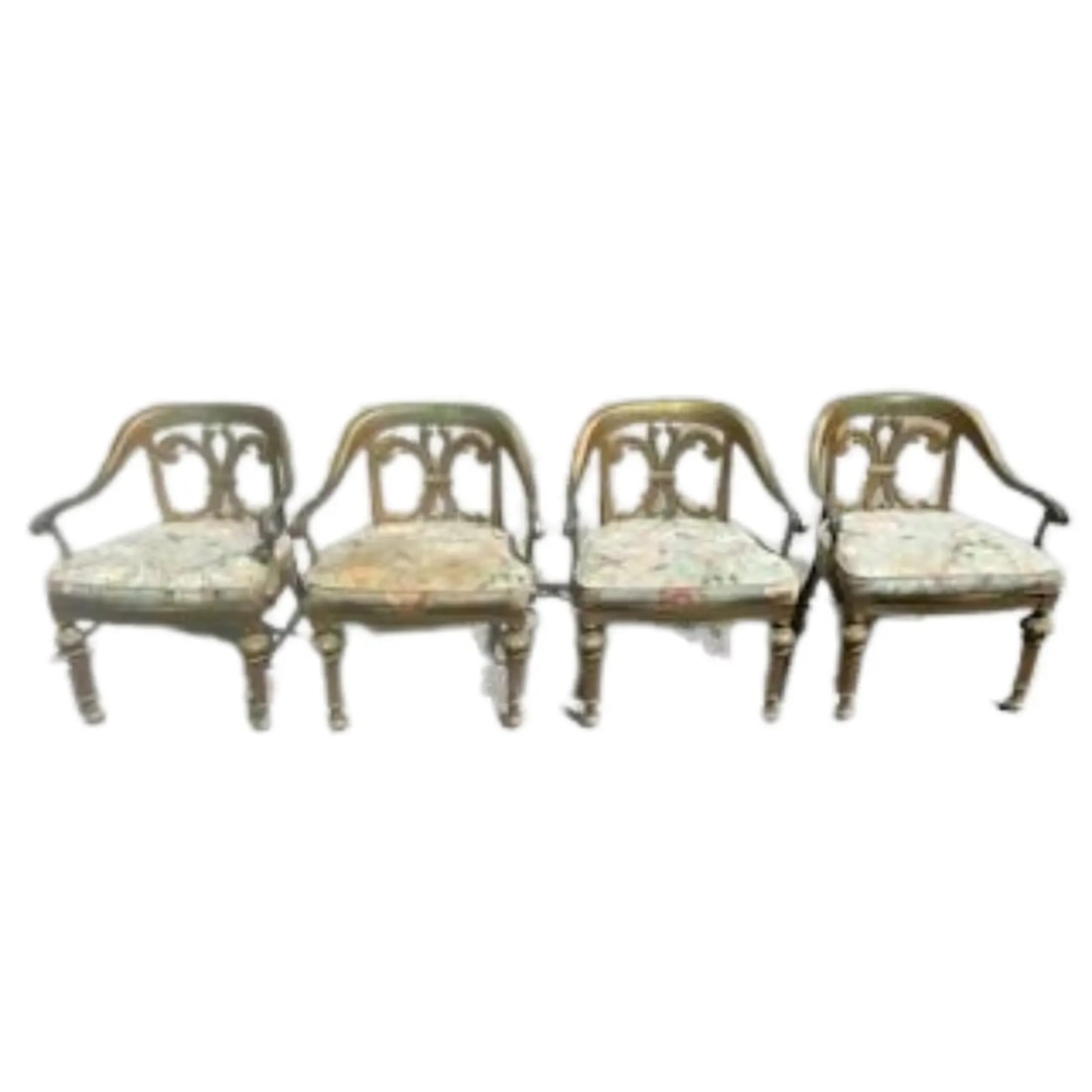 Mid-Century Hollywood Regency Style of Dorothy Draper Dining Table & 4 Chairs - 7
