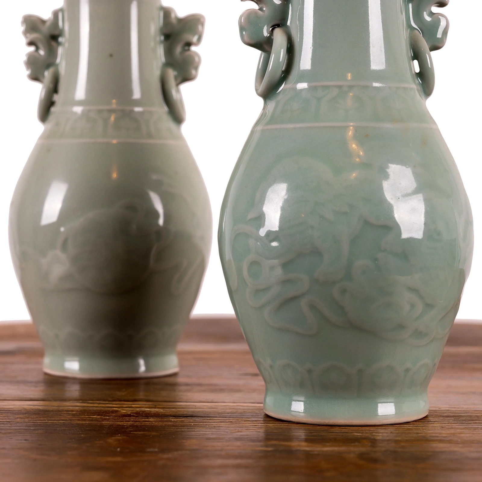 A Pair of Chinese Celadon Vases - 4