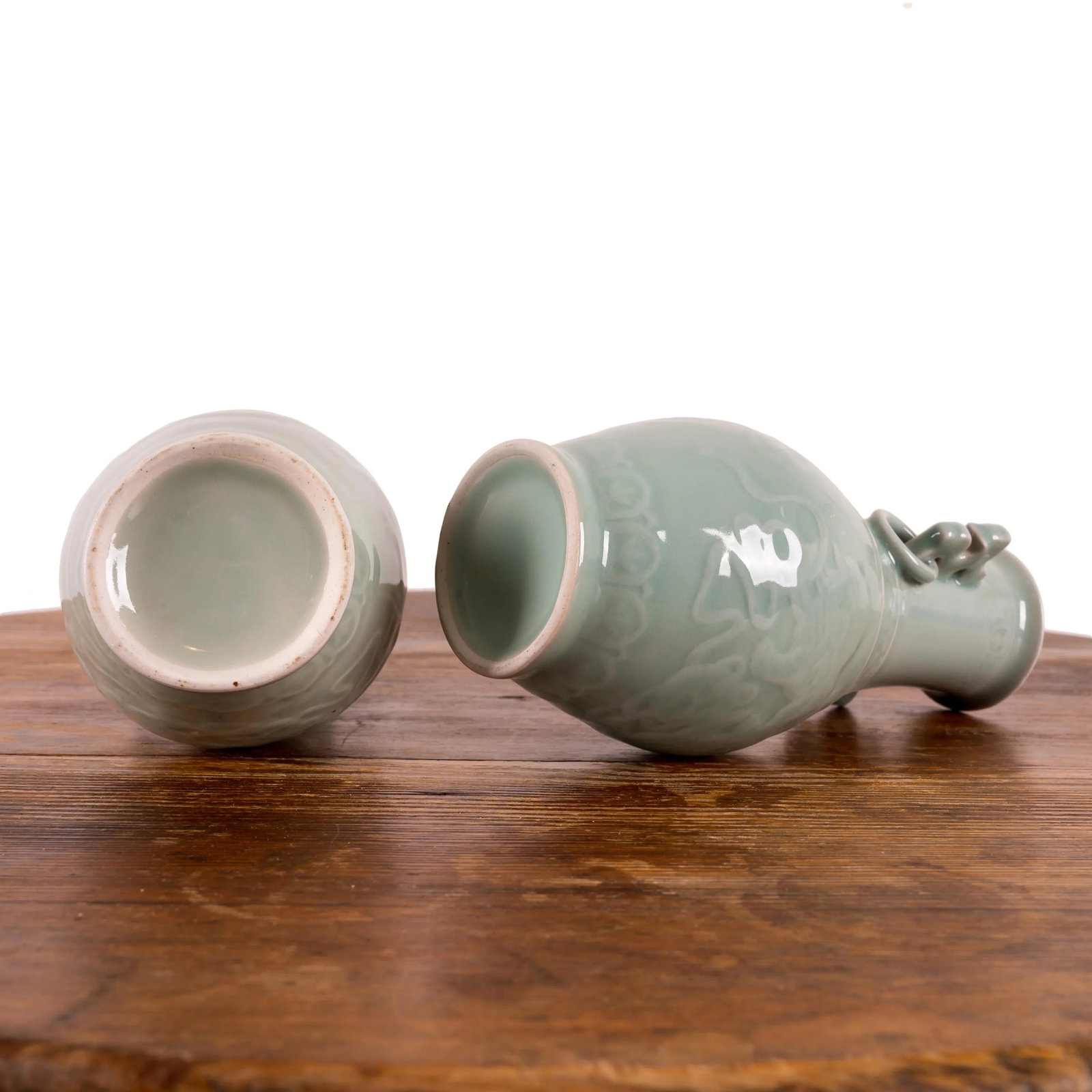 A Pair of Chinese Celadon Vases - 6