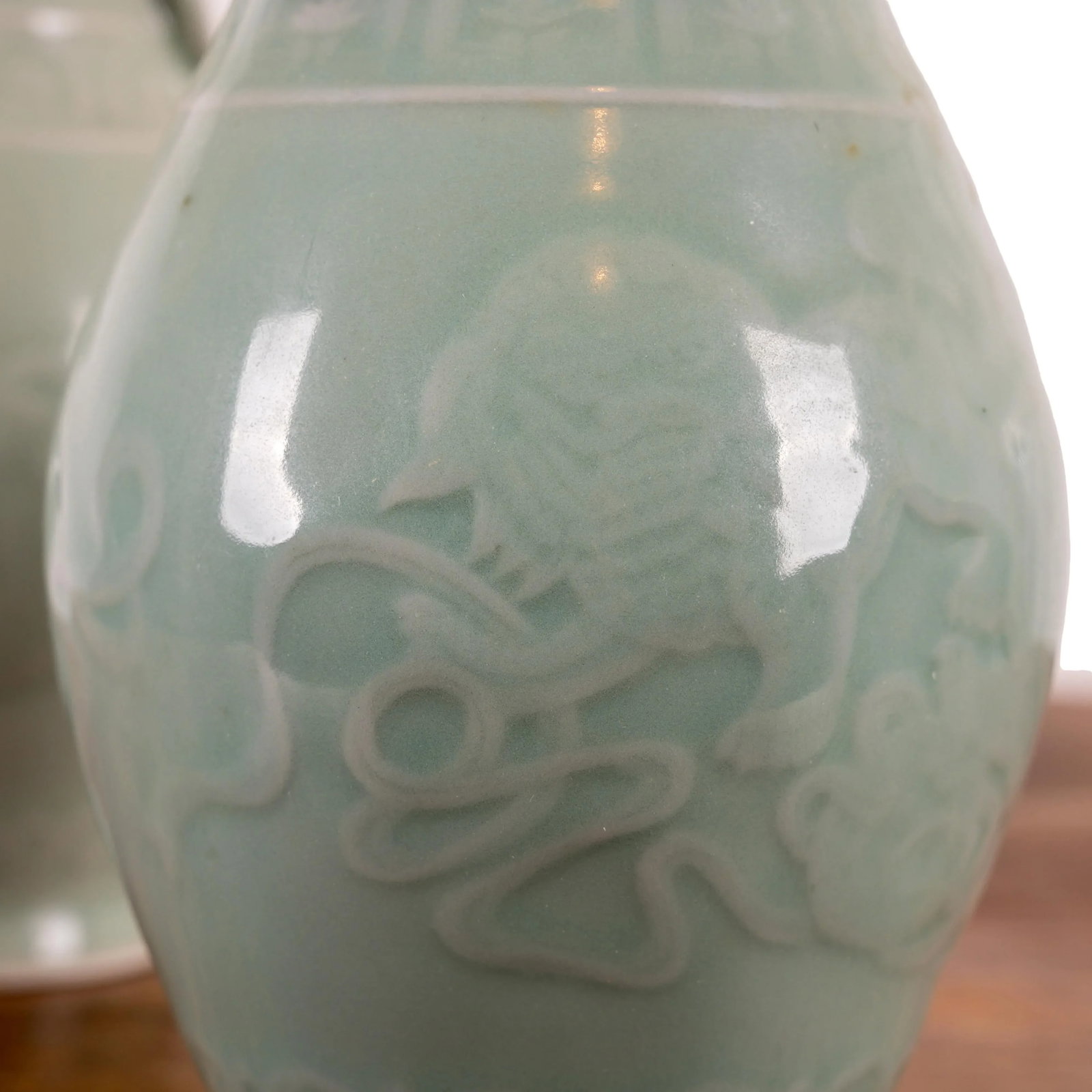 A Pair of Chinese Celadon Vases - 7