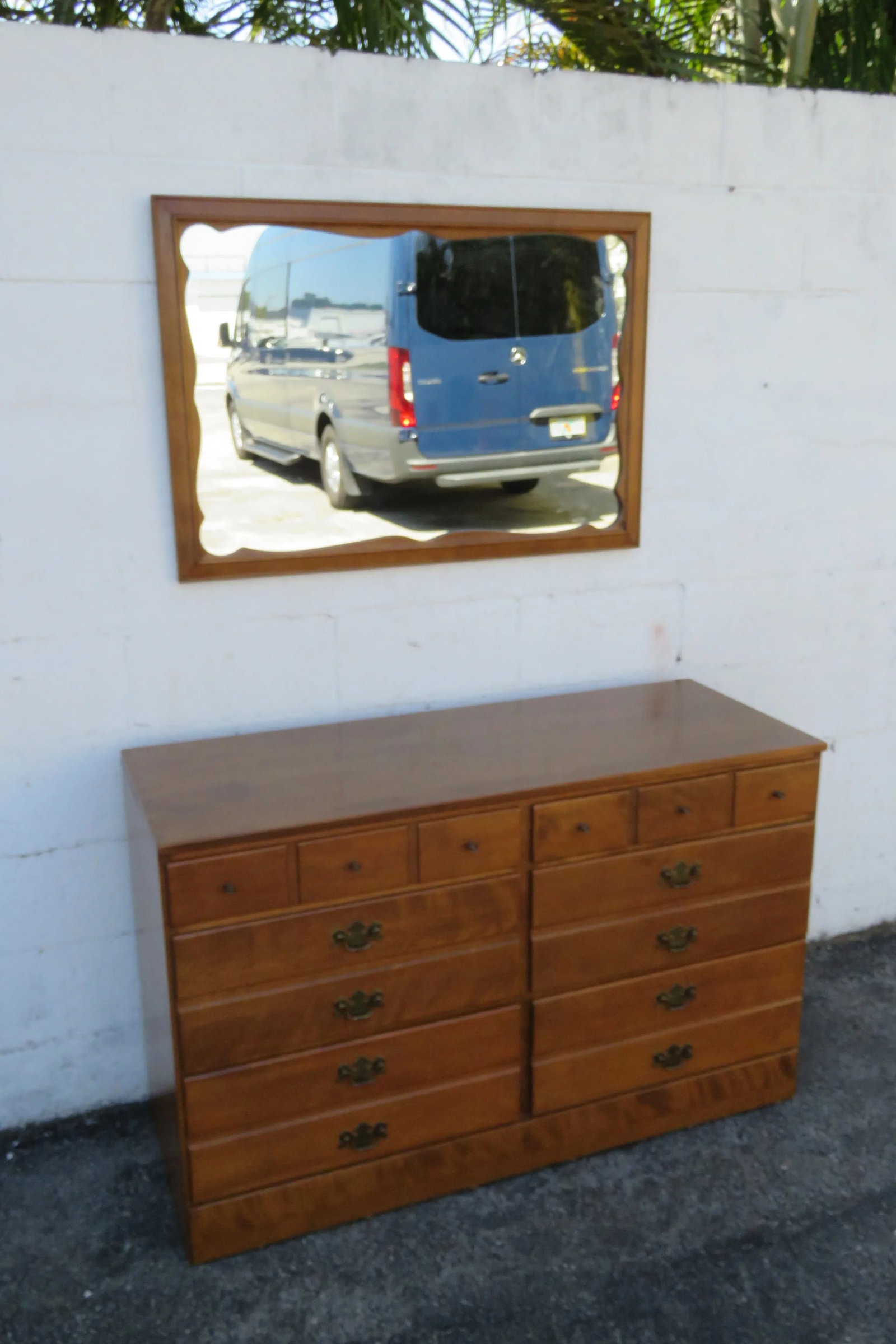Ethan Allen Baumritter Large Wall Bathroom Vanity Mirror 5834 - 11