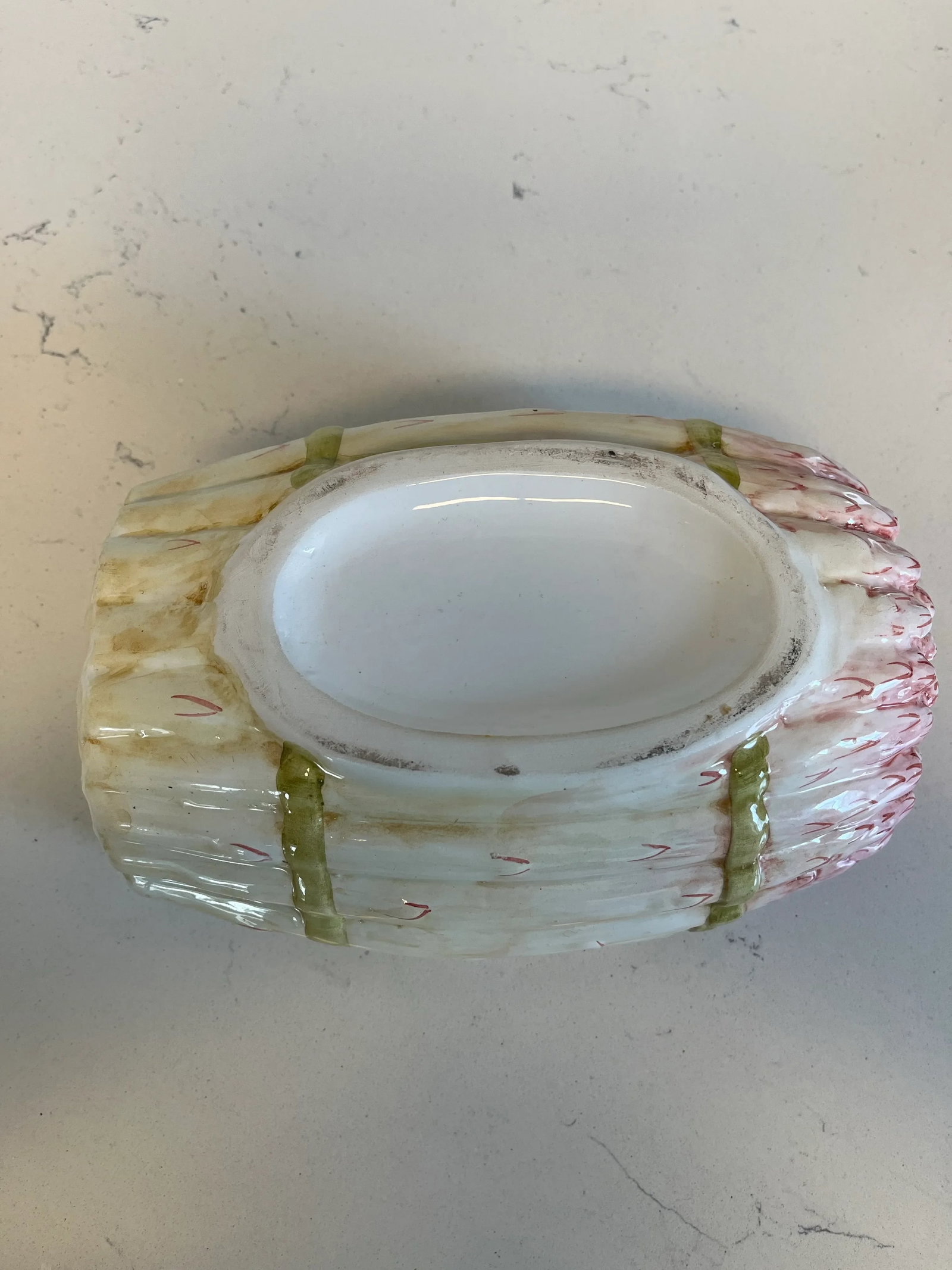 1960s Asparagus Form Italian Faience Tureen - 4