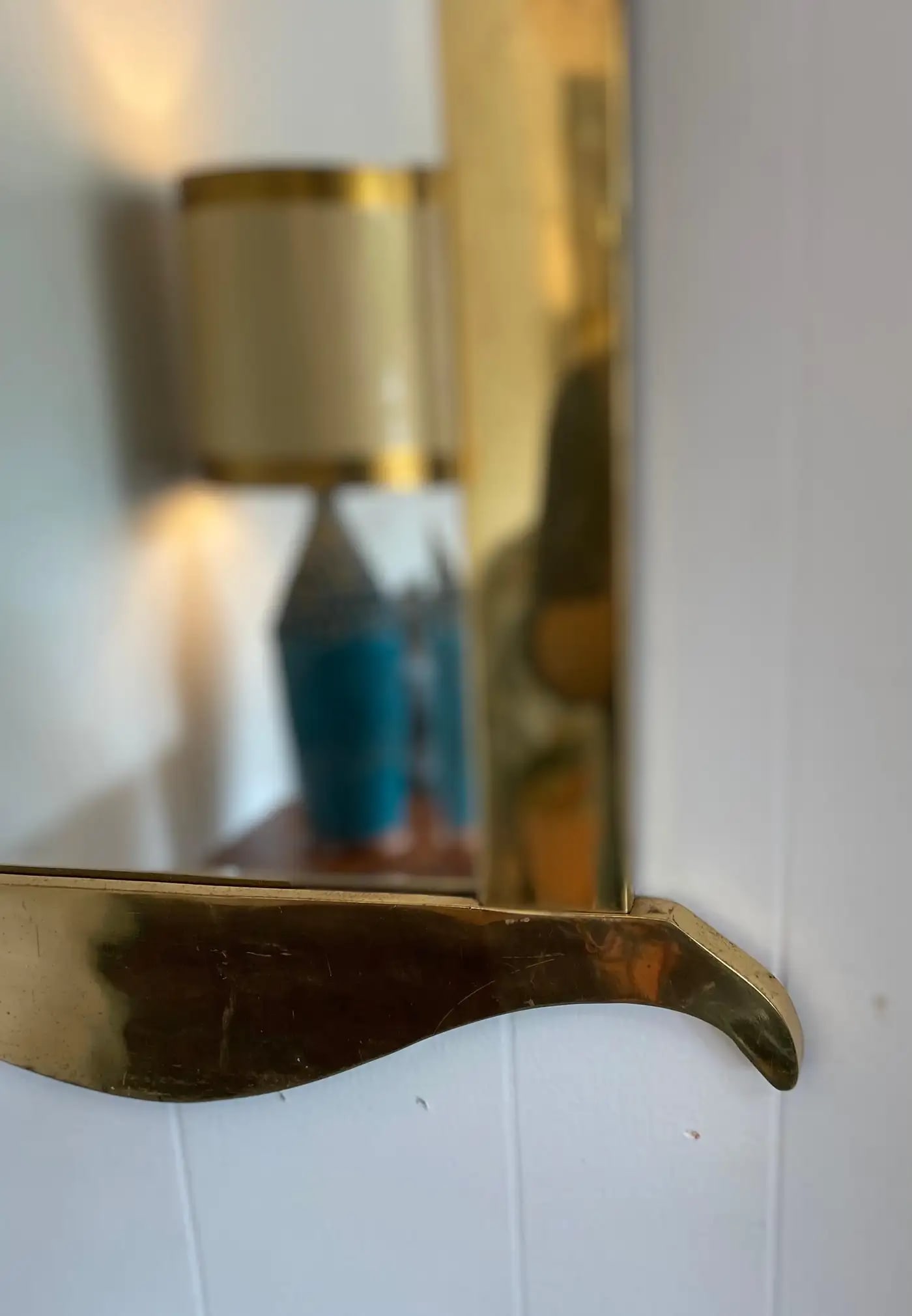 Mid-Century Mastercraft Brass Hanging Mirror - 3