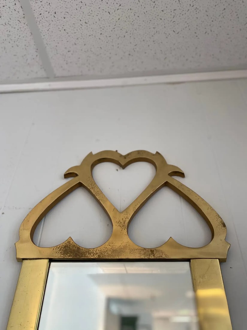 Mid-Century Mastercraft Brass Hanging Mirror - 4