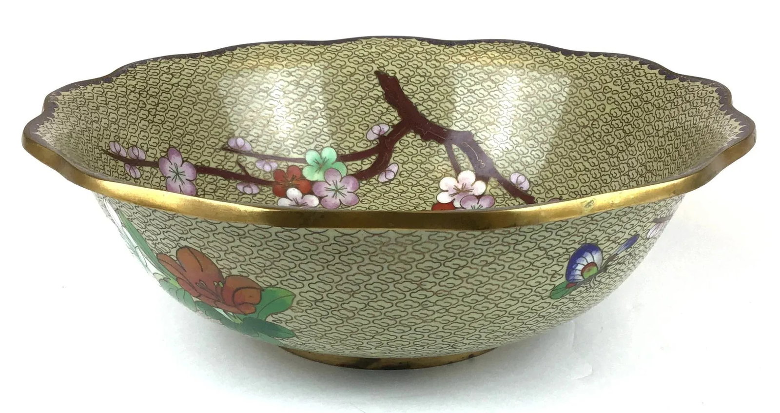 Vintage Cloisonne Decorative Bowl - 4