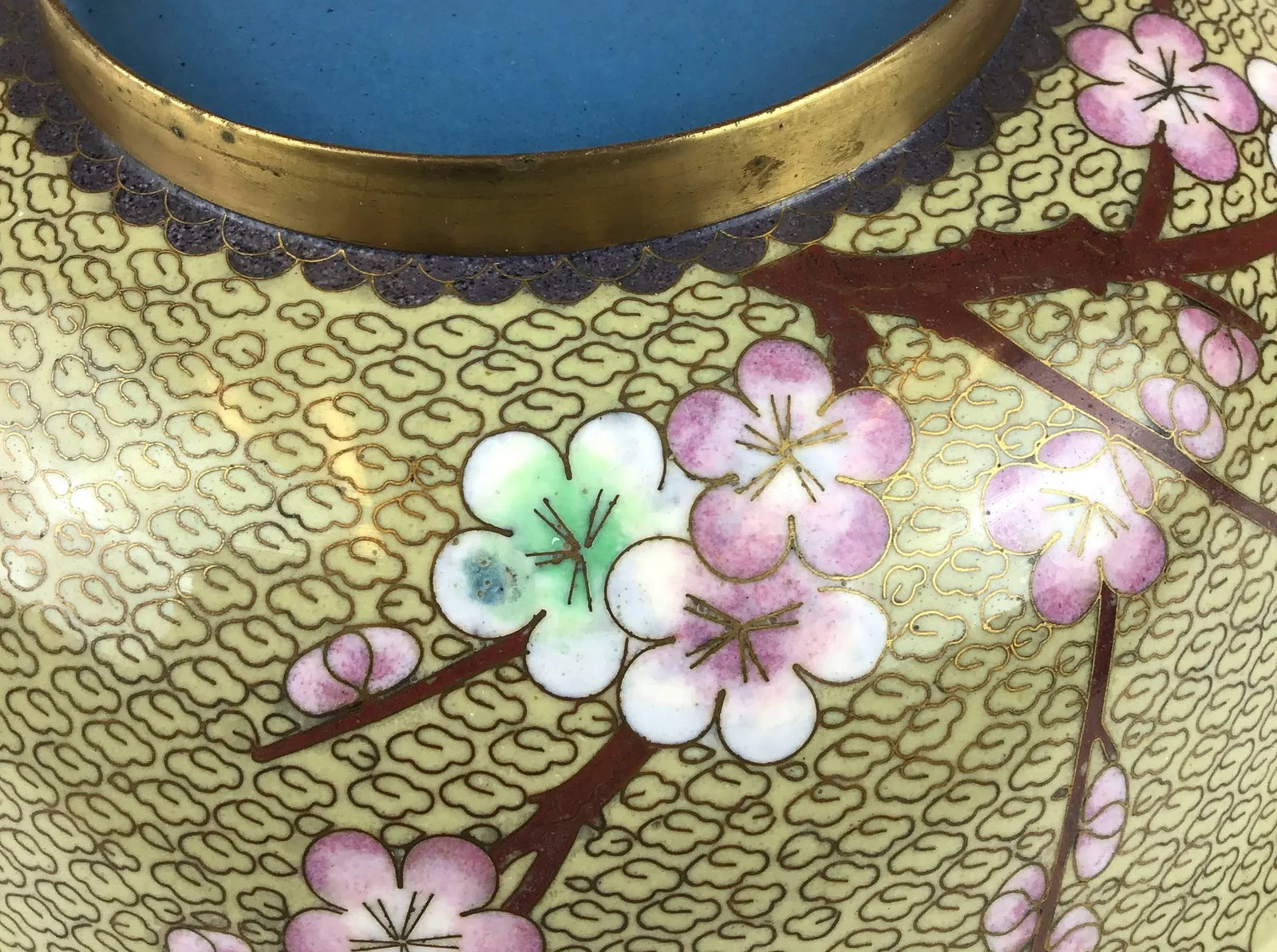 Vintage Cloisonne Decorative Bowl - 5