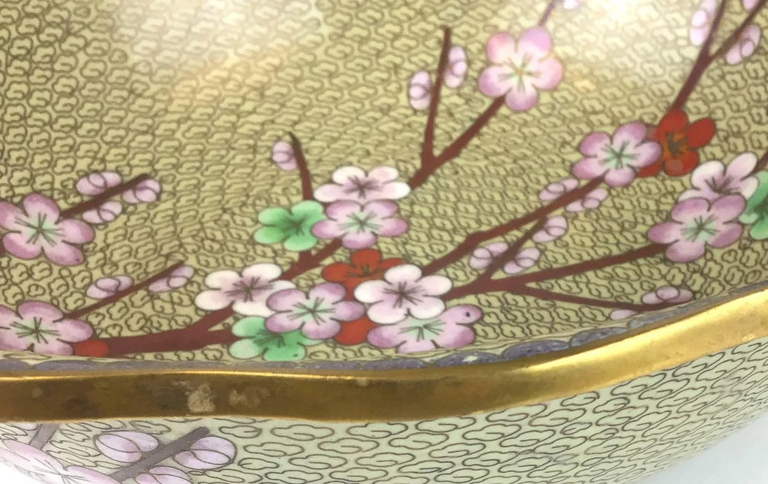 Vintage Cloisonne Decorative Bowl - 8