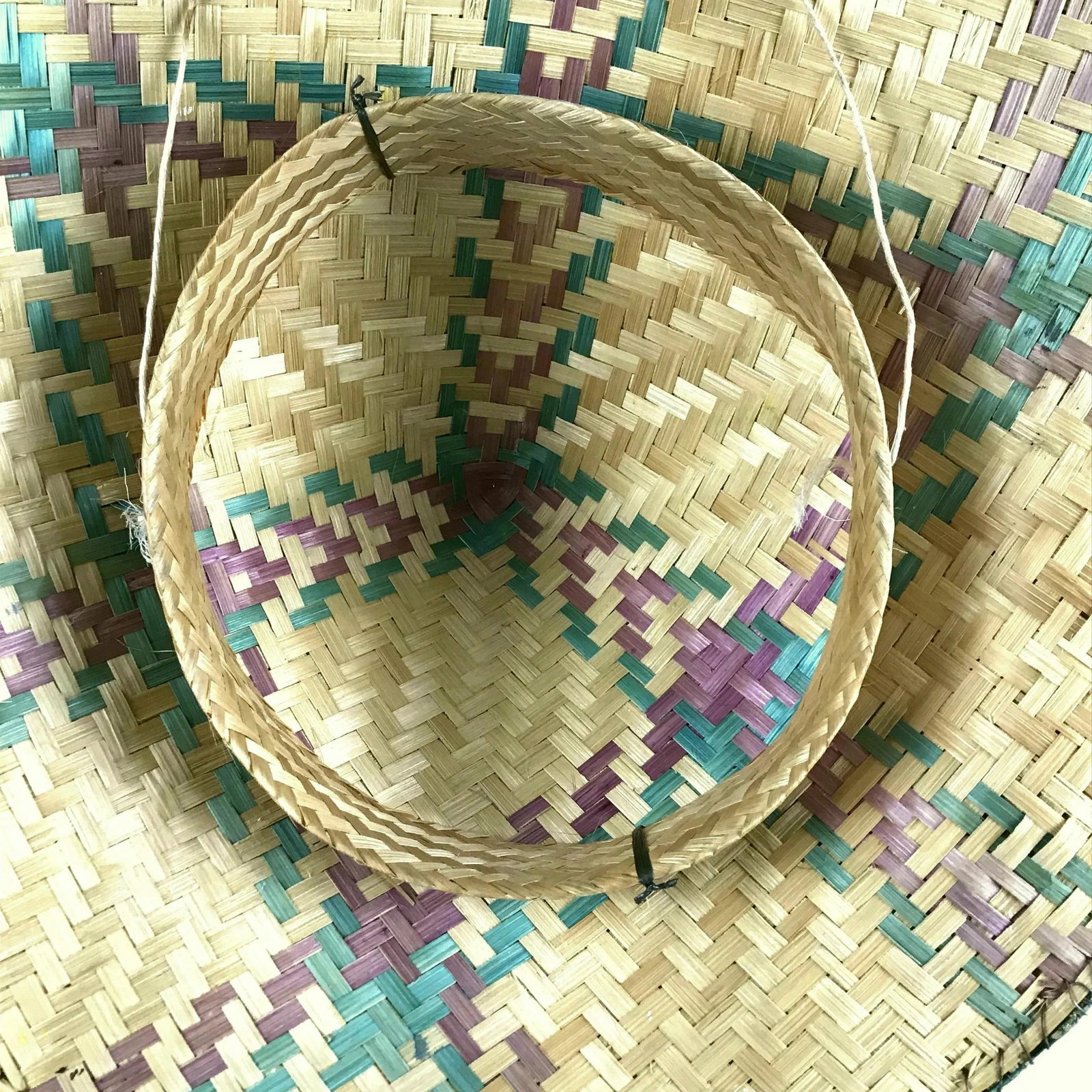Authentic East Asian Farmer Rattan Hat - 10