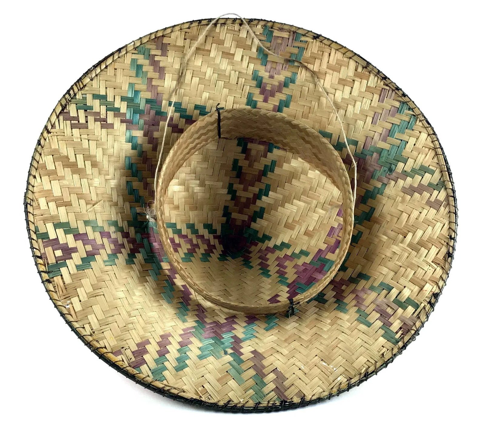 Authentic East Asian Farmer Rattan Hat - 9