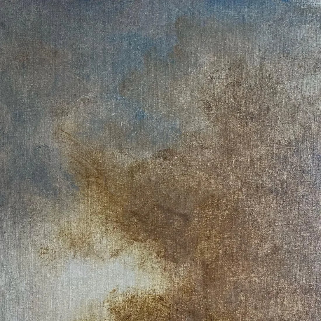 Western America Abstract Landscape Painting "Storms End" by Robert Baranet 1982 - 4