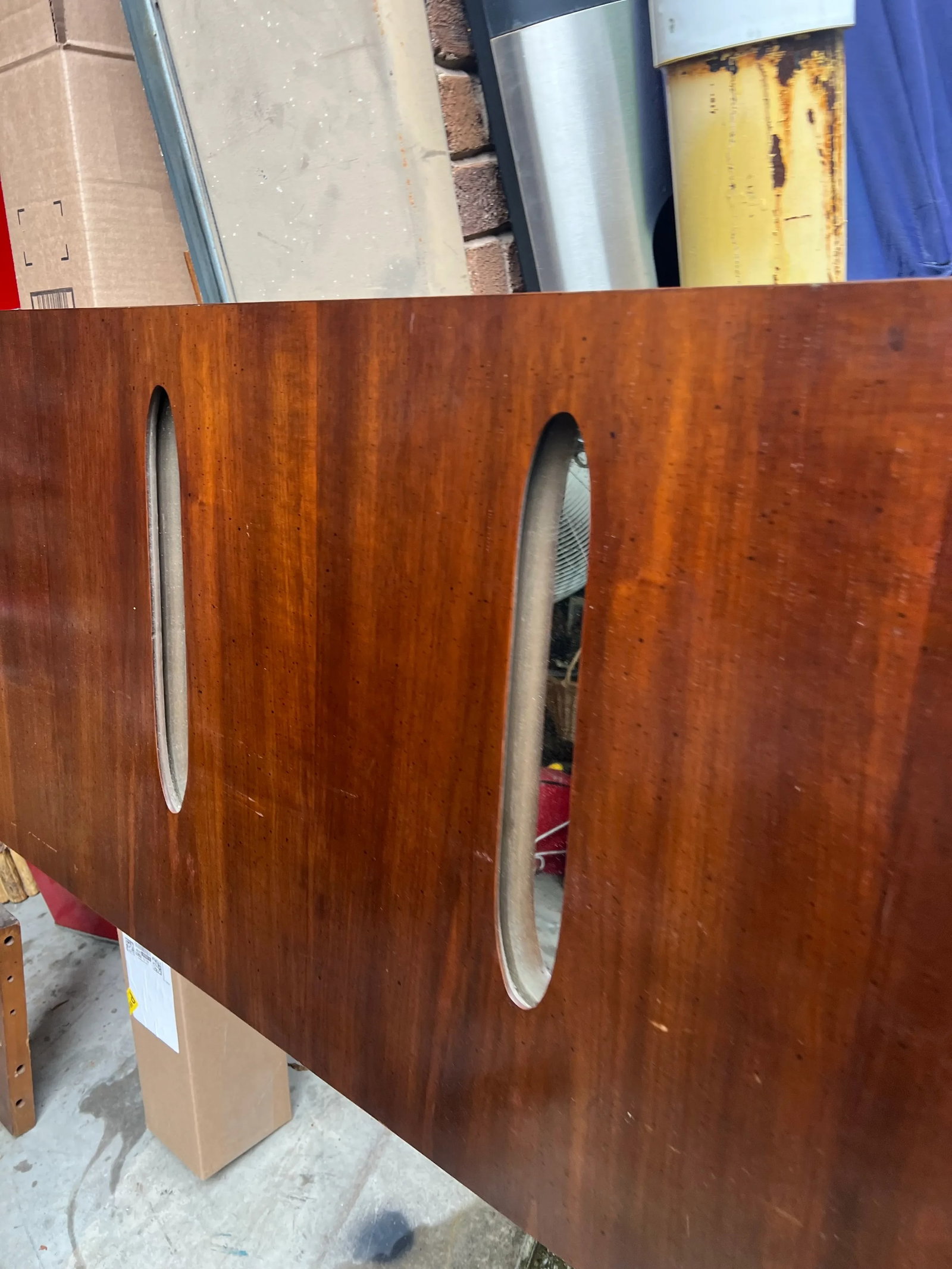 1970s Wooden Carved Headboard, Queen Size - 2