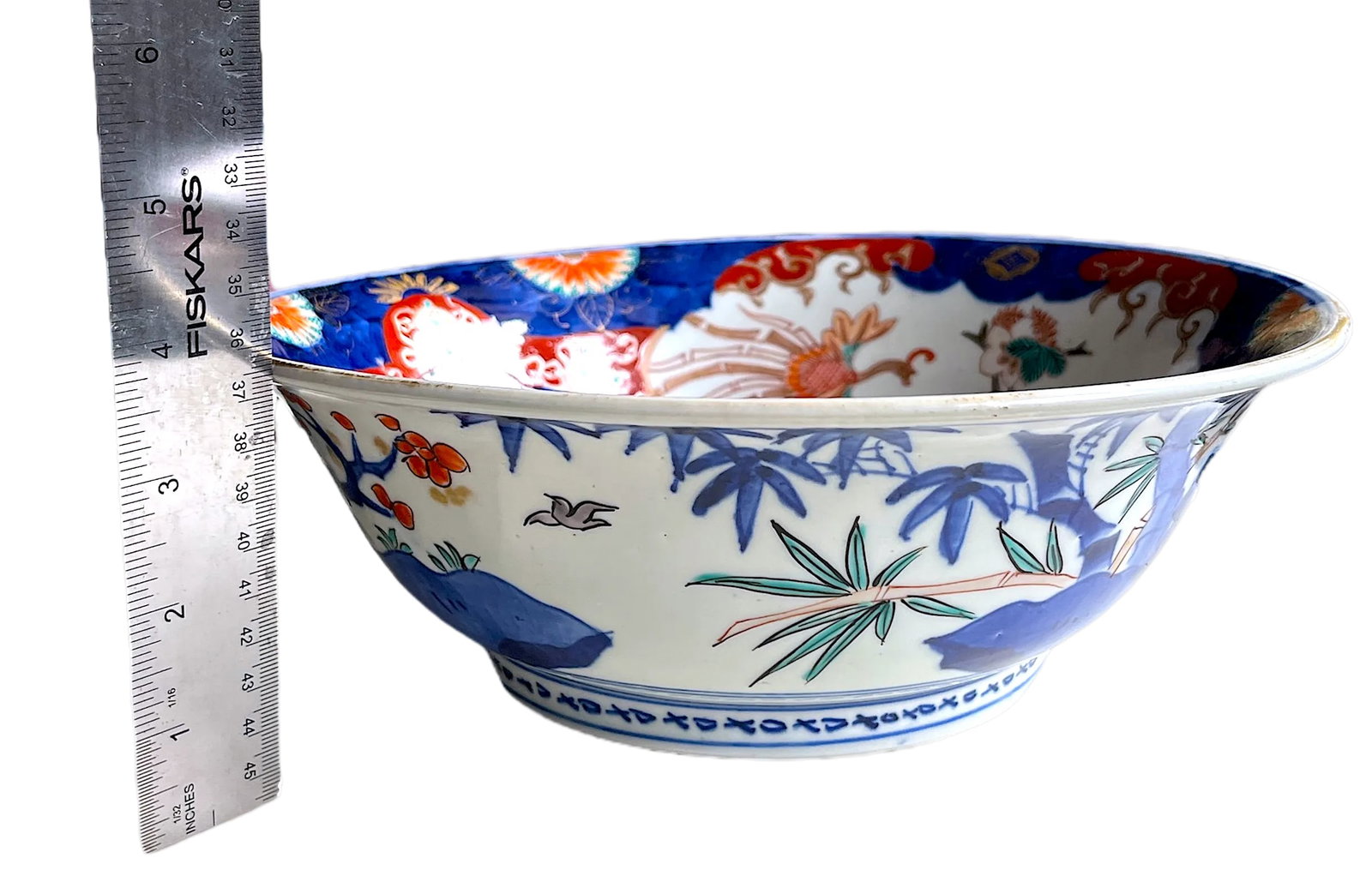 19th Century Meiji Period Japanese Cobalt Blue, Iron Red, and Gold Imari Bowl - 10