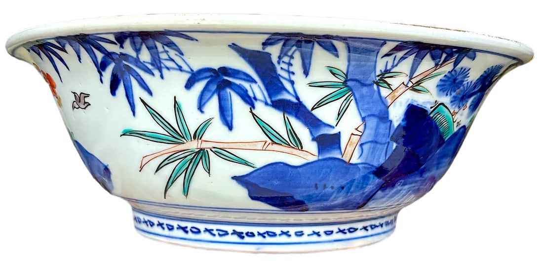 19th Century Meiji Period Japanese Cobalt Blue, Iron Red, and Gold Imari Bowl - 6