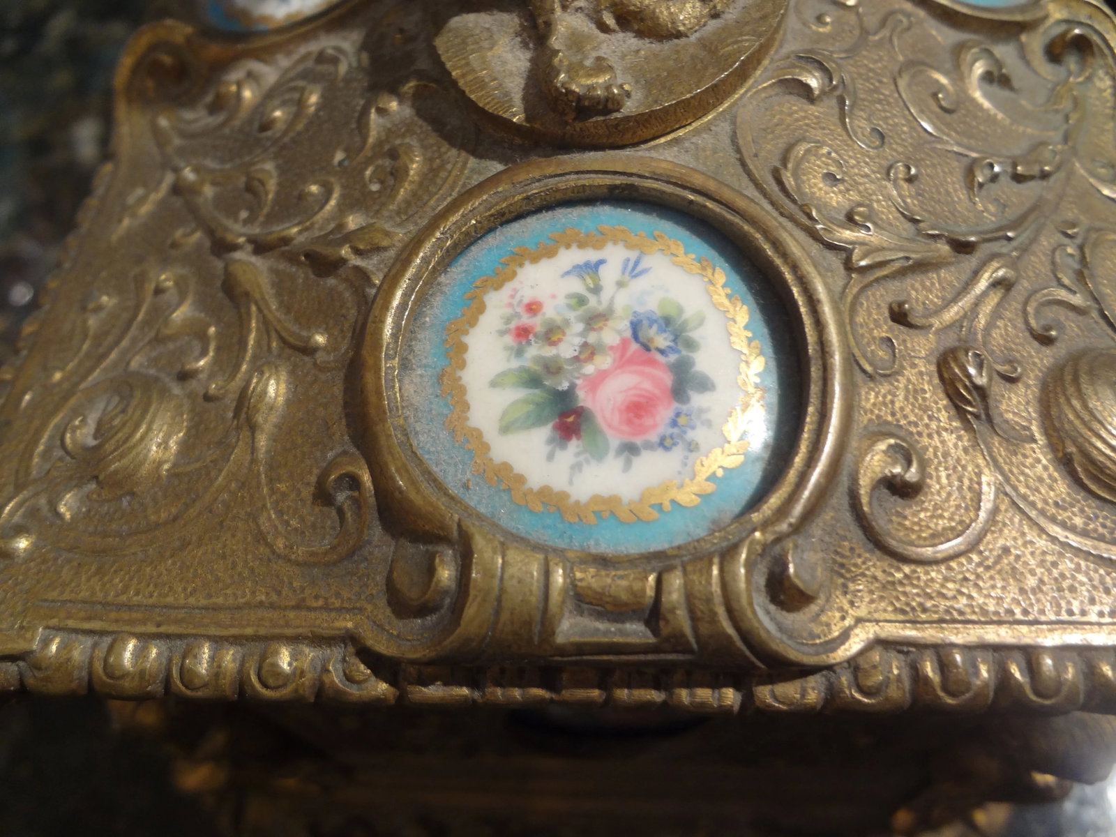 19th Century French Bronze Jewel Casket - 6
