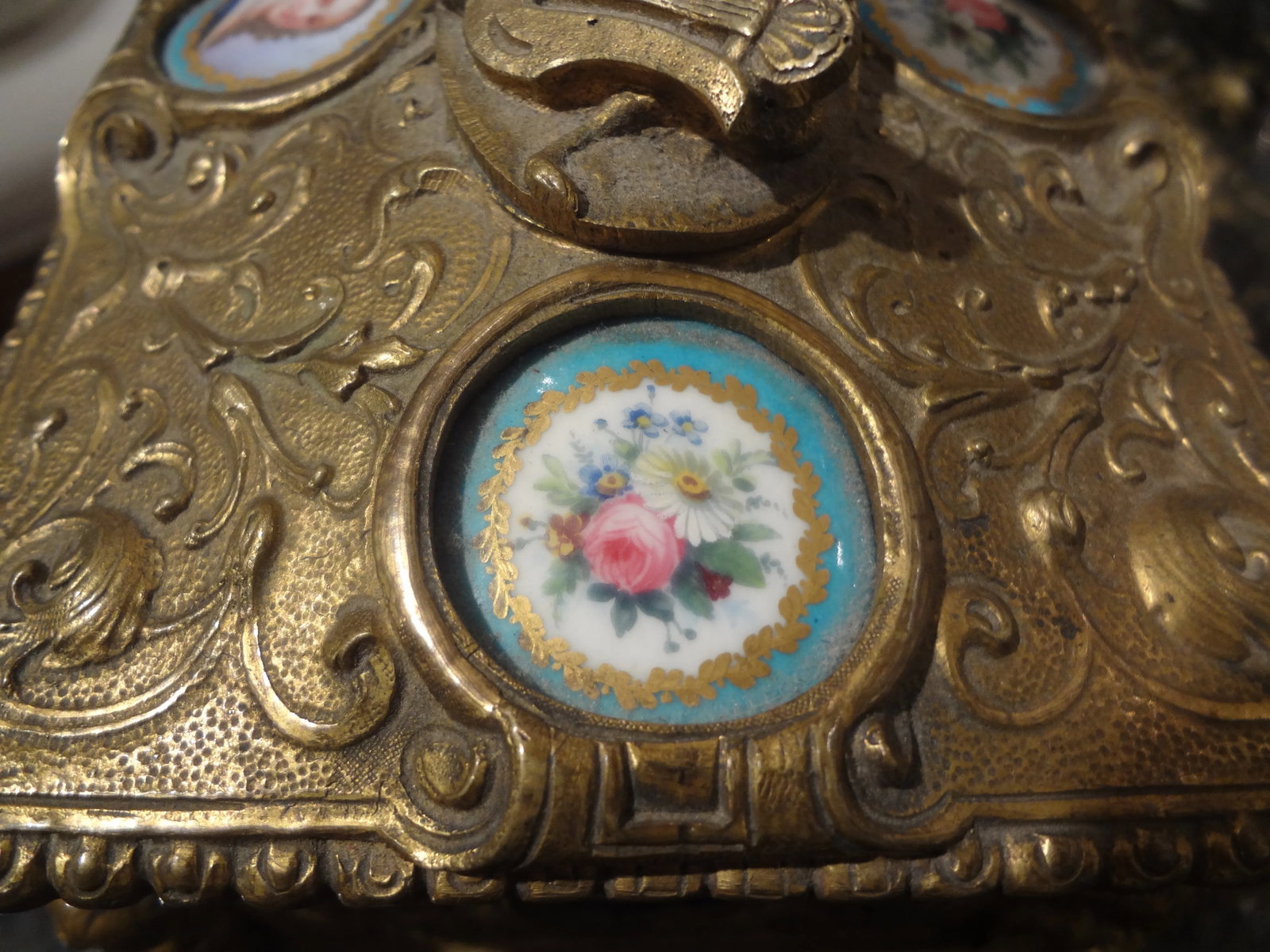 19th Century French Bronze Jewel Casket - 7