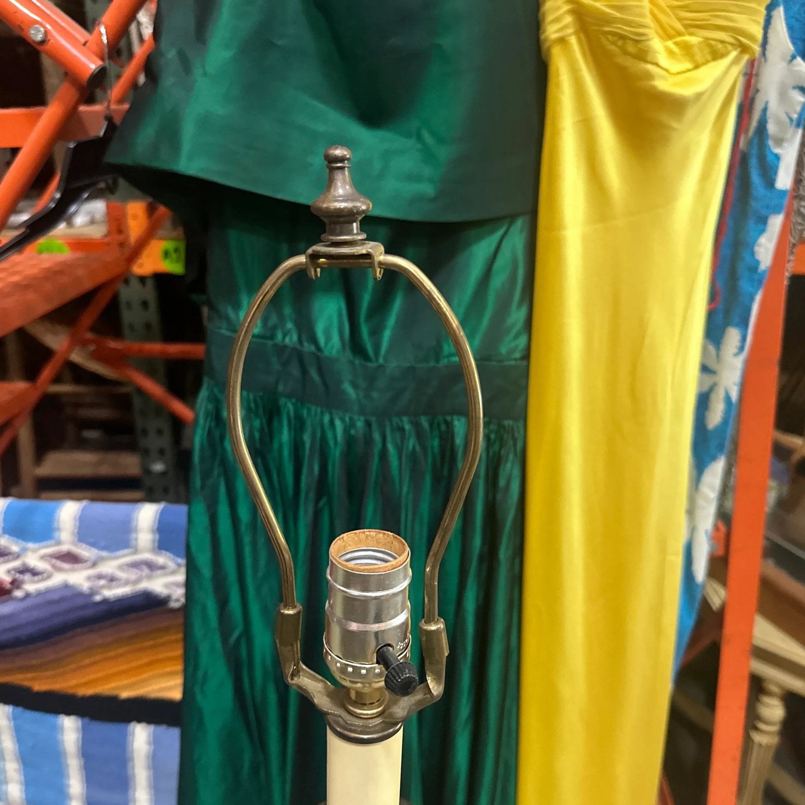 Vintage 1970s Gray Floor Lamp - 2