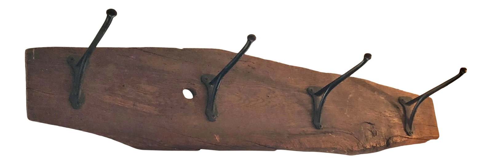 19th Century Rustic Live Edge Coat Hanger Plaque (1 of 8)