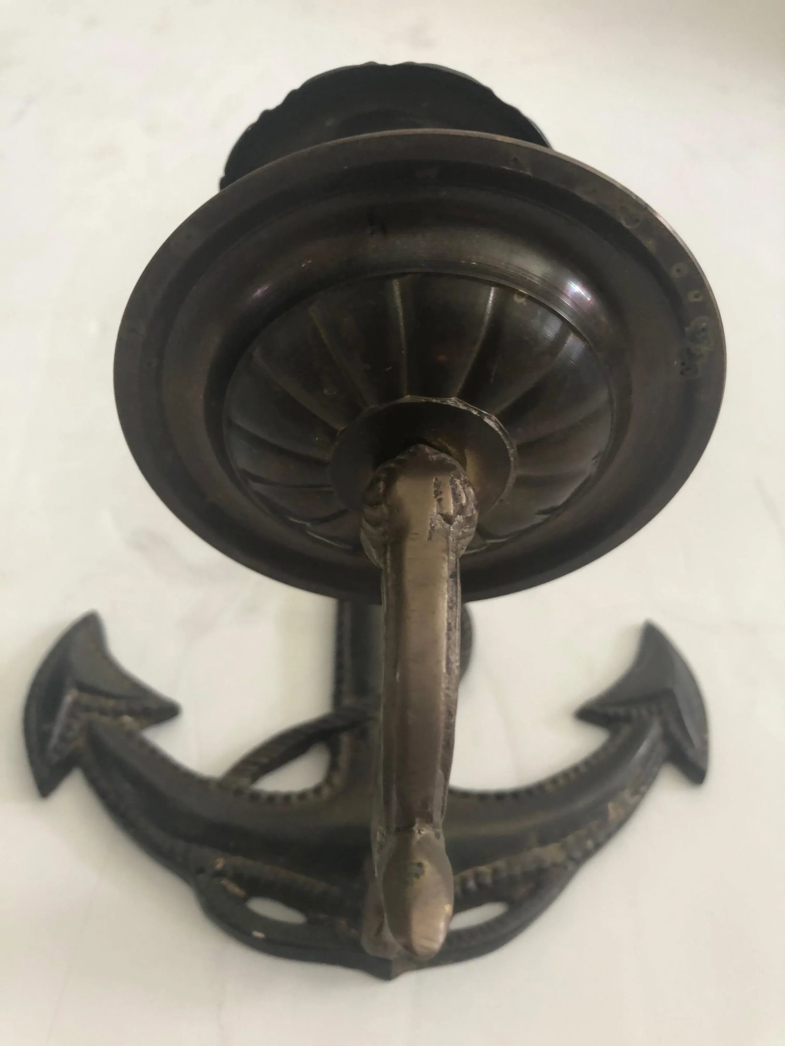 Nautical Brass Anchor Motife Sconces - a Pair - 3