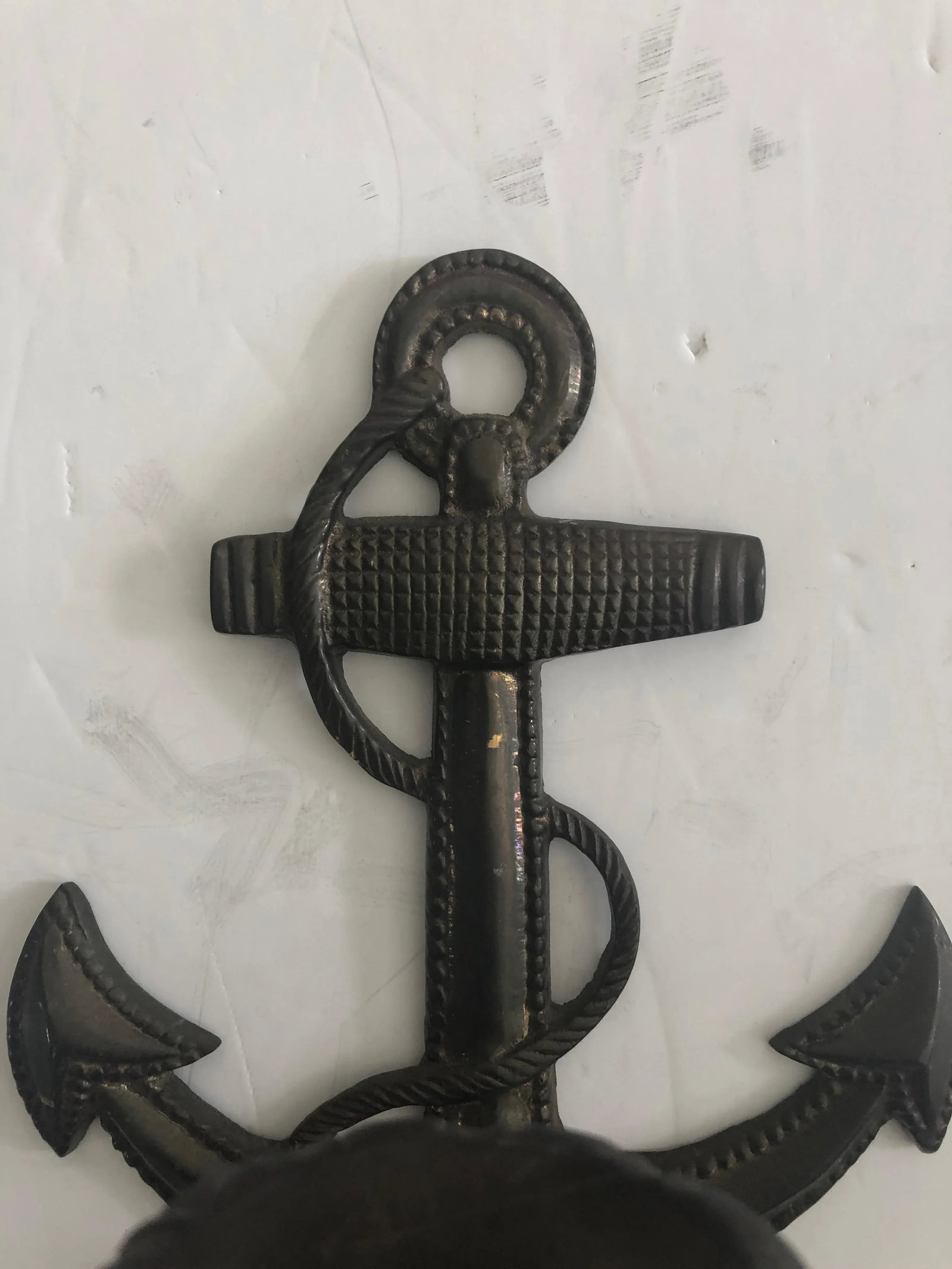 Nautical Brass Anchor Motife Sconces - a Pair - 7