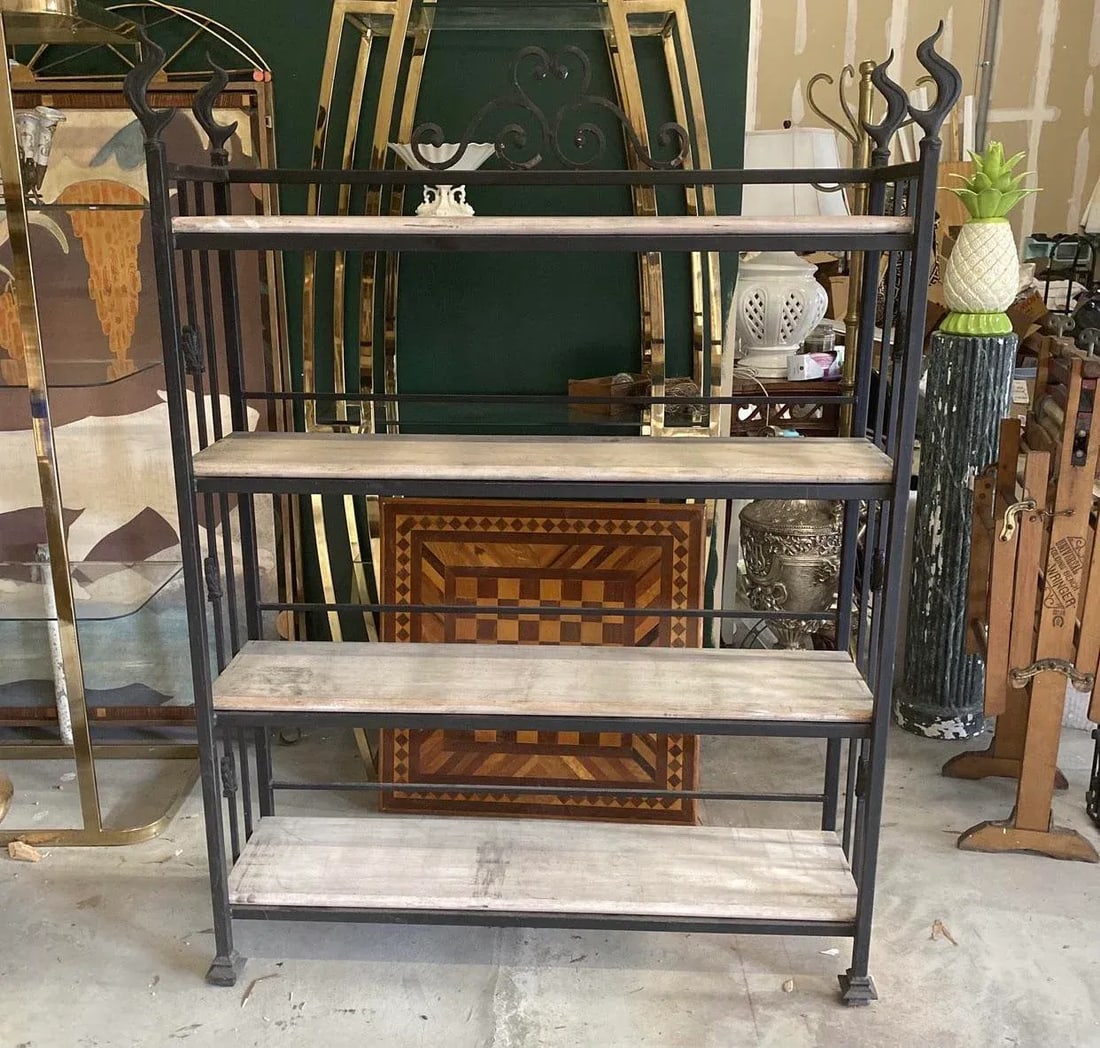 1980s Hand Soldered Flame Details Shelf - 3