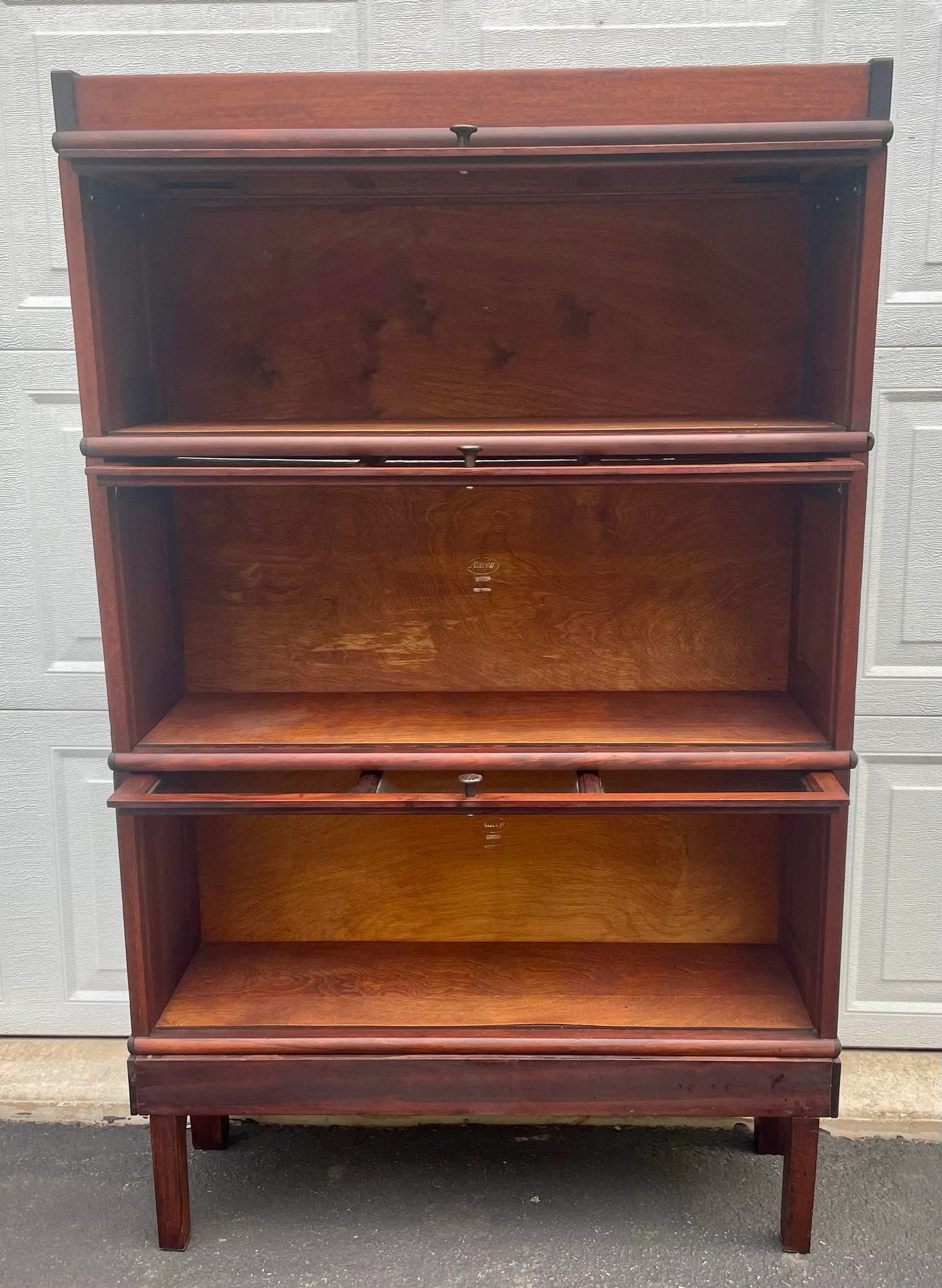 Antique Macey Arts and Crafts Barrister Bookcase - 4