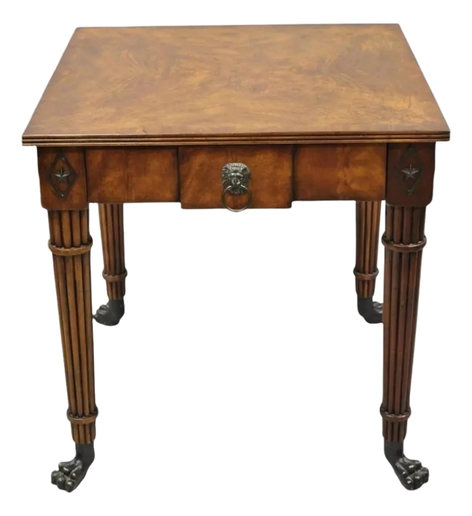 Theodore Alexander Althorp Regency Mahogany One Drawer Side Table a L50046 (1 of 12)