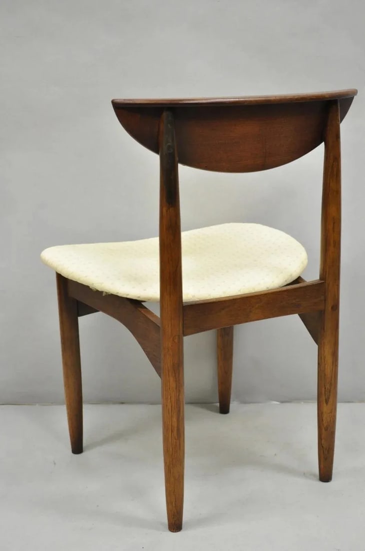 Vintage Lane Perception Mid Century Modern Walnut Dining Side Chair - 10