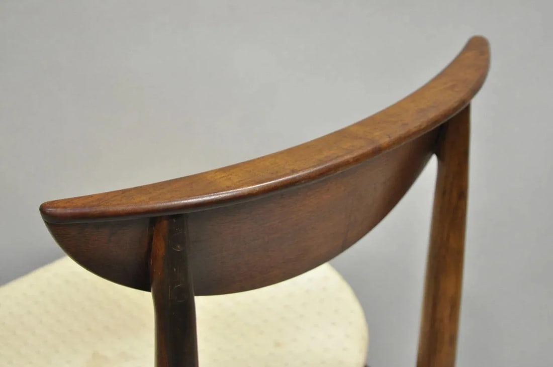 Vintage Lane Perception Mid Century Modern Walnut Dining Side Chair - 12