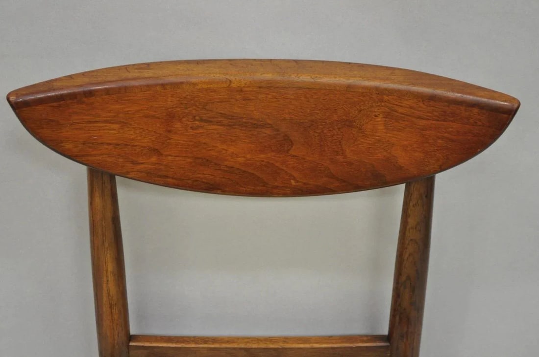Vintage Lane Perception Mid Century Modern Walnut Dining Side Chair - 3
