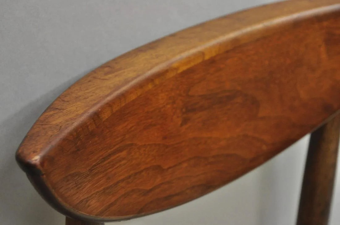 Vintage Lane Perception Mid Century Modern Walnut Dining Side Chair - 4