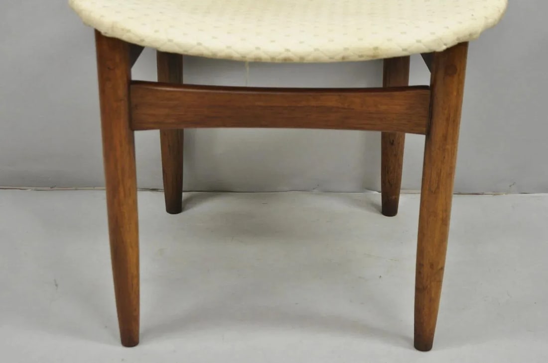 Vintage Lane Perception Mid Century Modern Walnut Dining Side Chair - 6