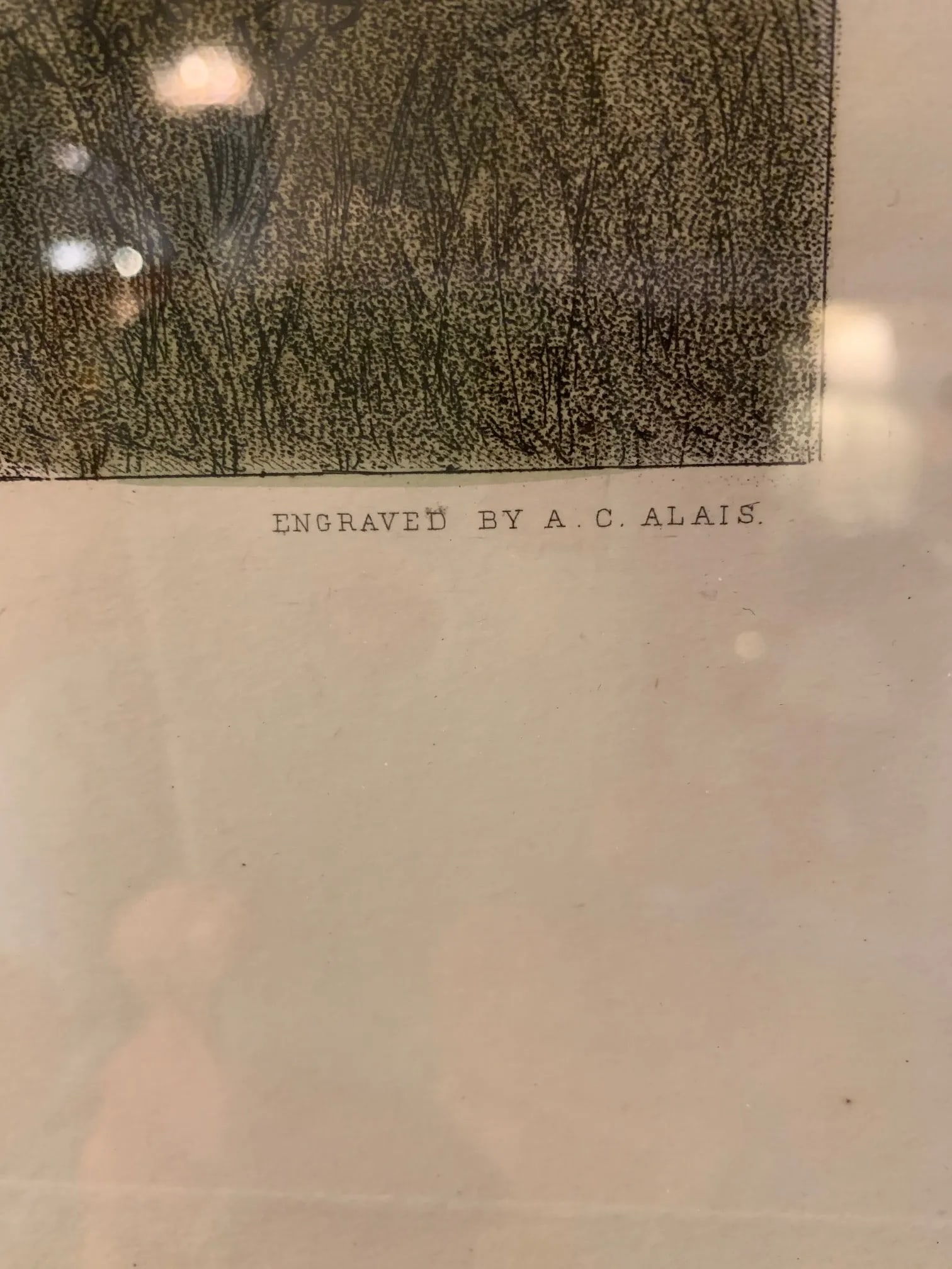 Scratch Pack Etching in Custom Frame - 10