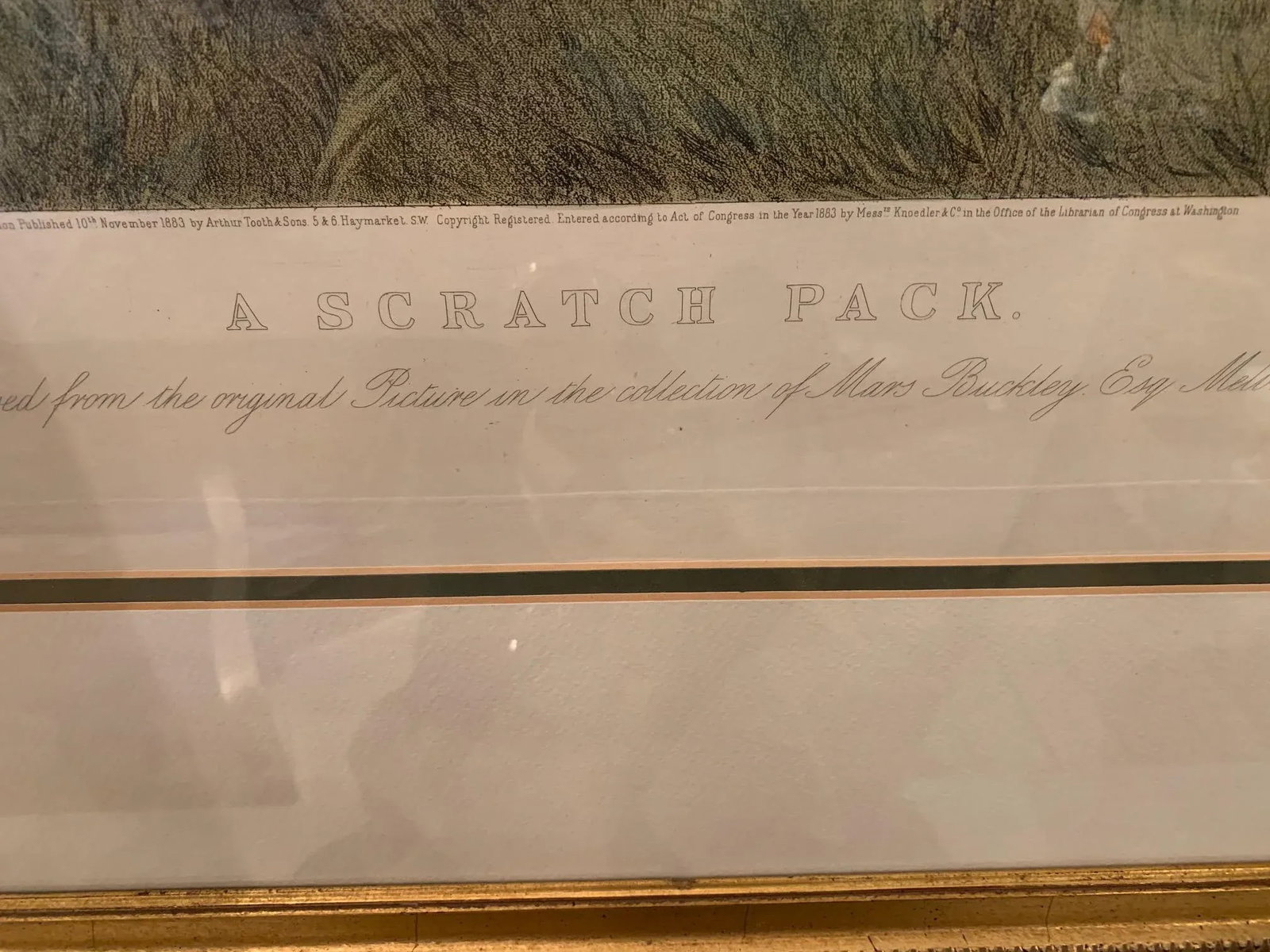 Scratch Pack Etching in Custom Frame - 12