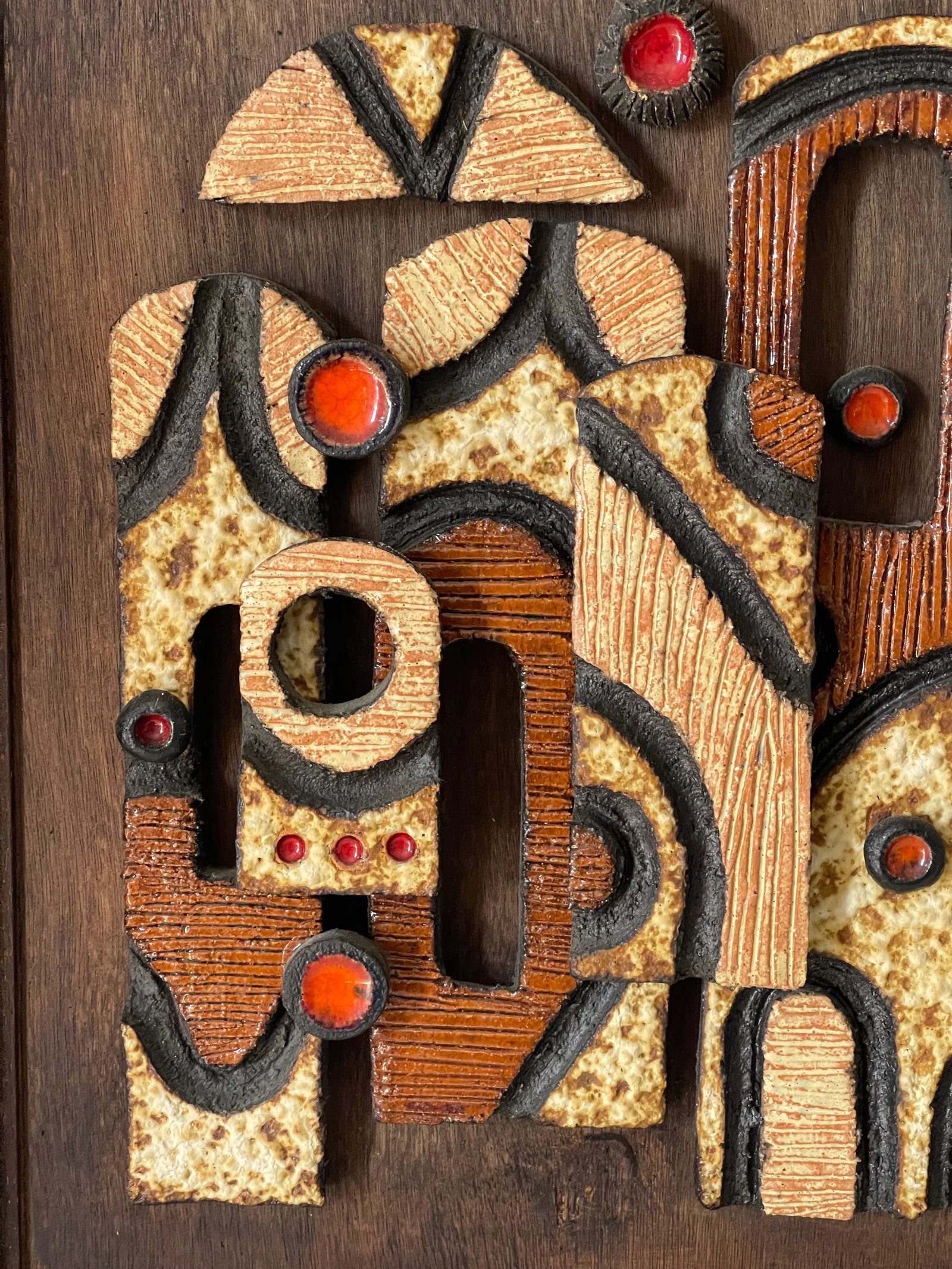 MCM Signed Ceramic Installation Framed - 5