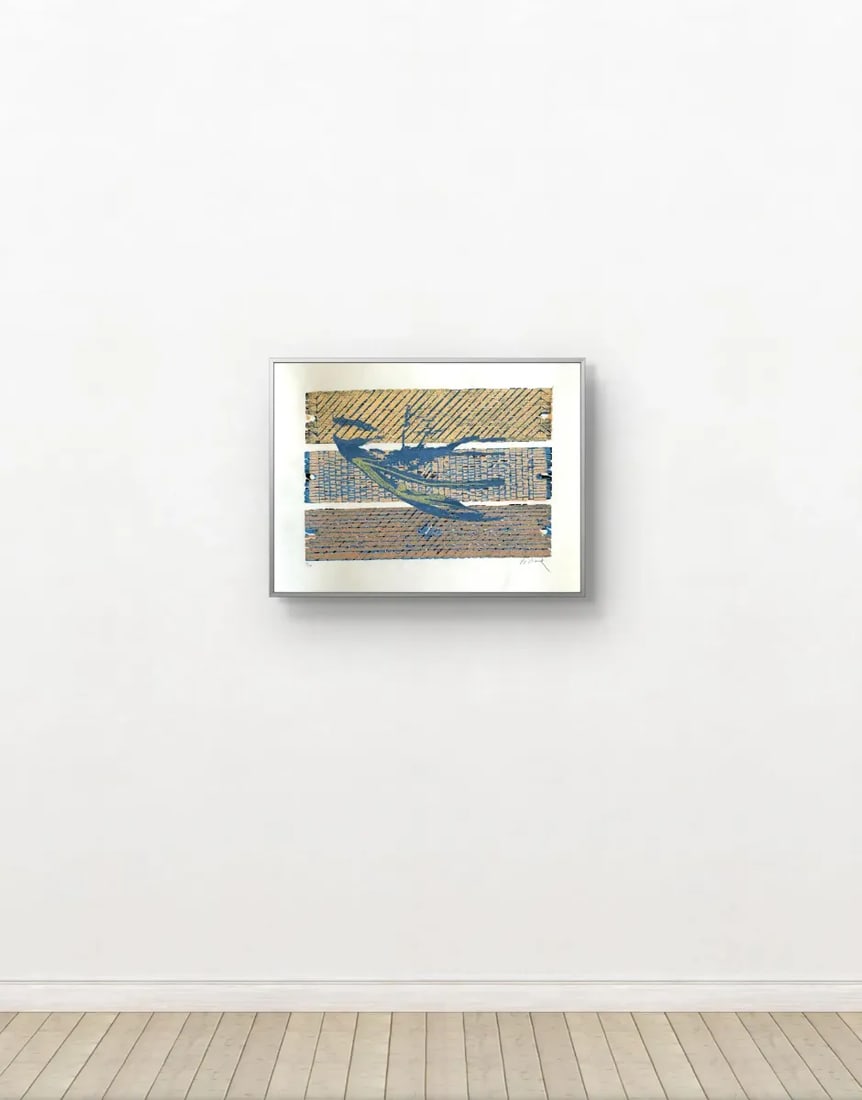 Barbara Beck Abstract Mid-Century Modern Woodblock Print on Paper - Signed/Numbered/Unframed - 2