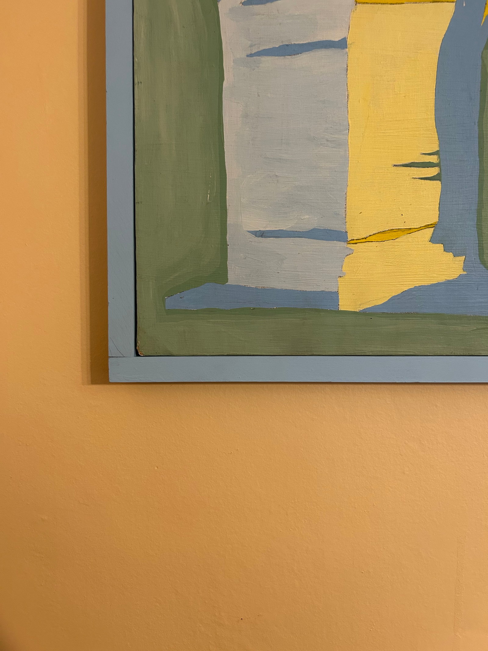 Vintage Abstract Architectural Modern Painting Signed by Carlson - 7
